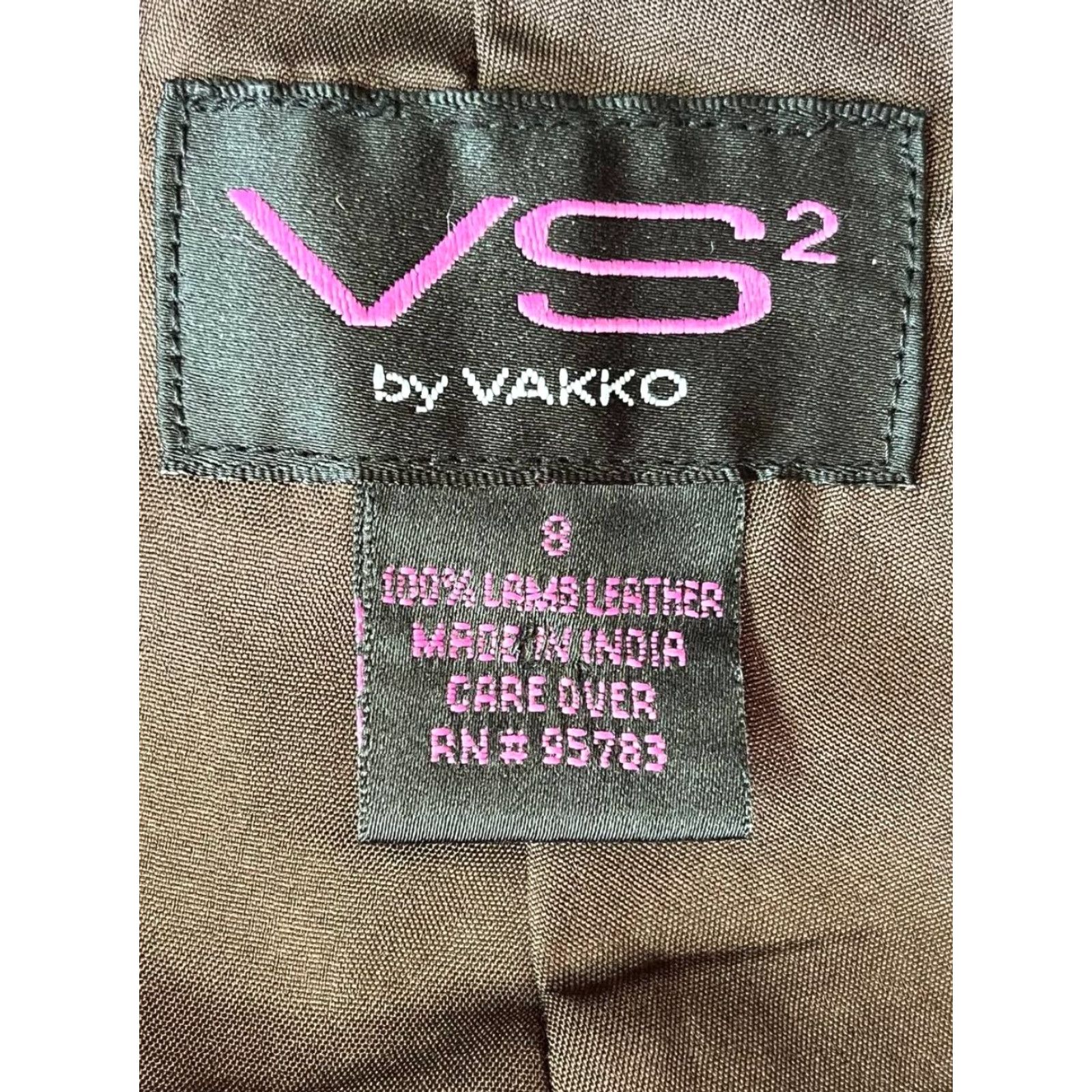 Vintage VINTAGE Vakko Boots Cut Pants Jeans Size 8 Brown Leather Bootcut High Rise Women Size 30" / US 8 / IT 44 - 7 Thumbnail