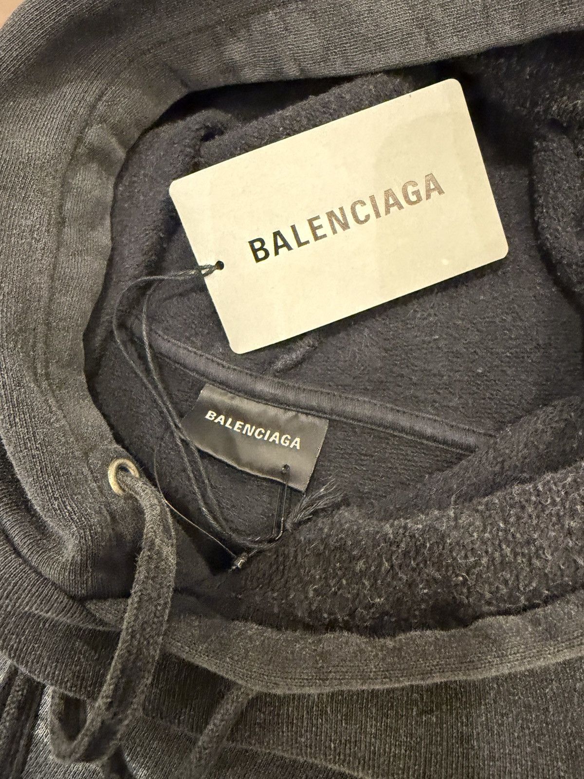 Balenciaga Balenciaga Washed Crayon Loop Logo Hoodie Size US S / EU 44-46 / 1 - 3 Thumbnail