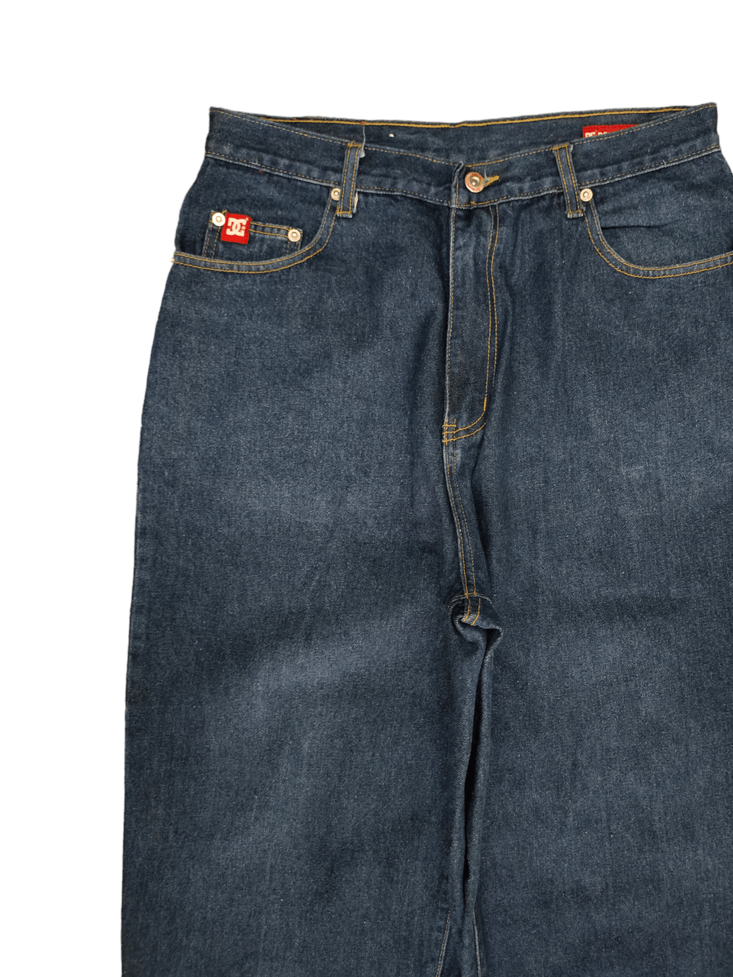 DC DC Embroidered Wide Leg Denim Y2k Jnco Baggy Jeans Size US 32 / EU 48 - 9 Thumbnail
