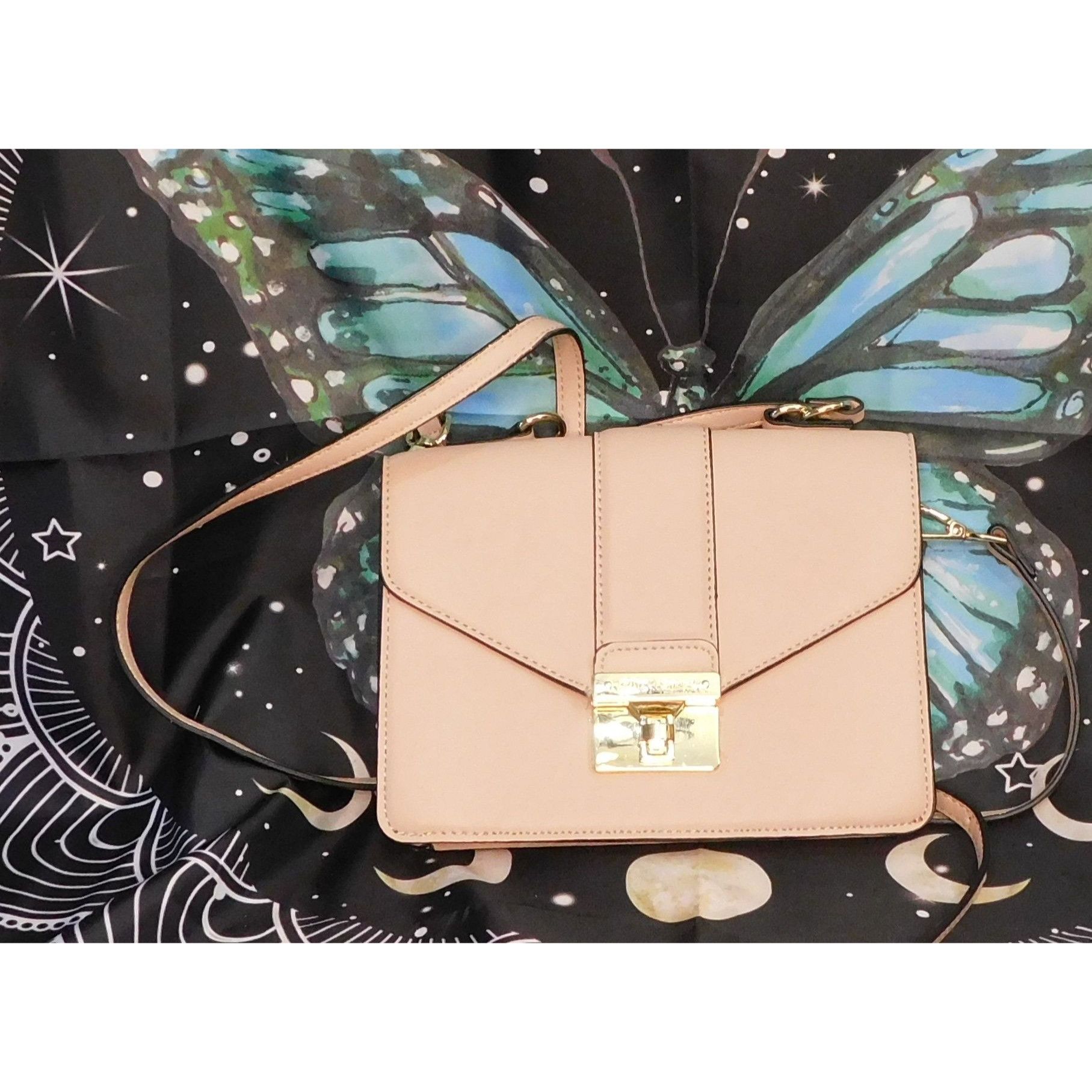 Betsey Johnson Blush Betsey Johnson Crossbody Satchel With Floral Interior Size ONE SIZE - 6 Thumbnail