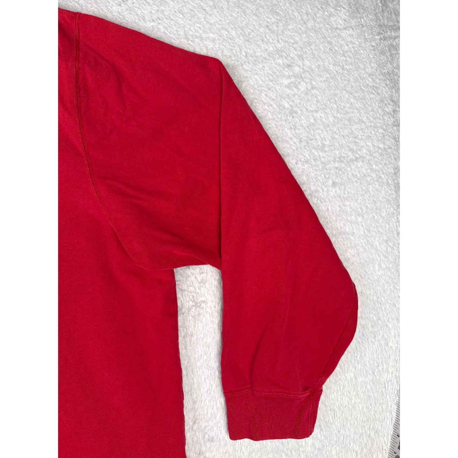 Ralph Lauren VINTAGE Ralph Lauren Polo Shirt Men XL Red Cotton Long Sleeve Size US XL / EU 56 / 4 - 2 Thumbnail