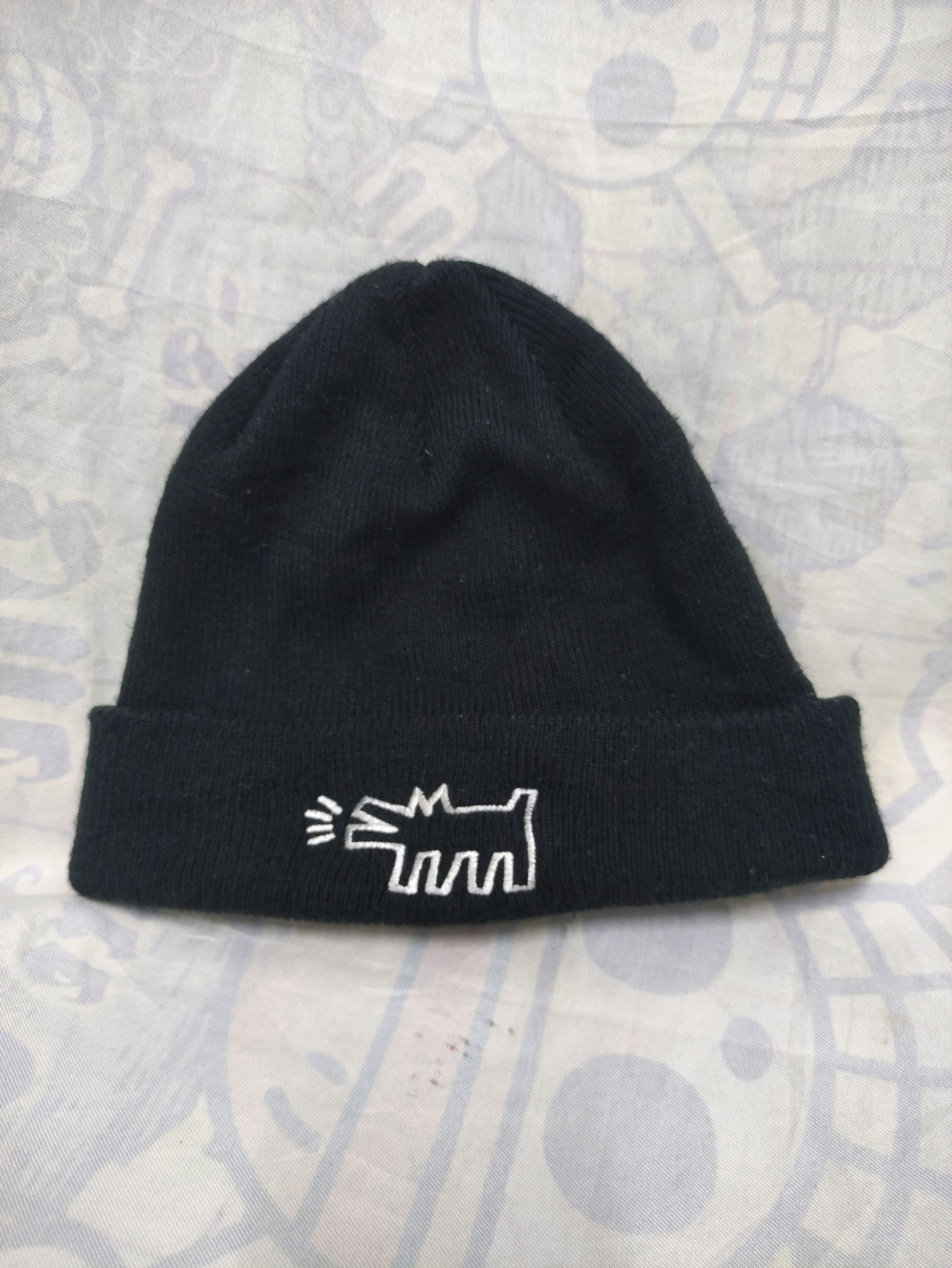 Keith Haring KEITH HARING X WEGO 25 ANNIVERSARY VINTAGE BEANIE Size ONE SIZE - 4 Thumbnail