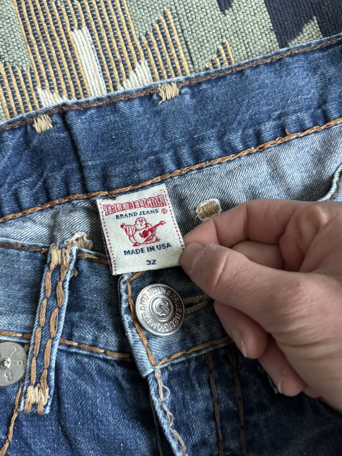 True Religion Vintage True Religion USA Hype Baggy Denim Jeans Size US 32 / EU 48 - 15 Thumbnail