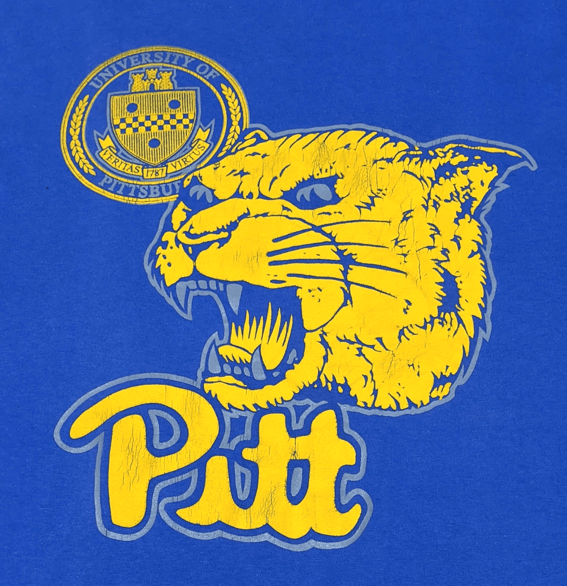 NHL × Vintage Vintage 80s 90s Pittsburgh Pitt Panthers Long Sleeve T shirt Size US M / EU 48-50 / 2 - 4 Thumbnail