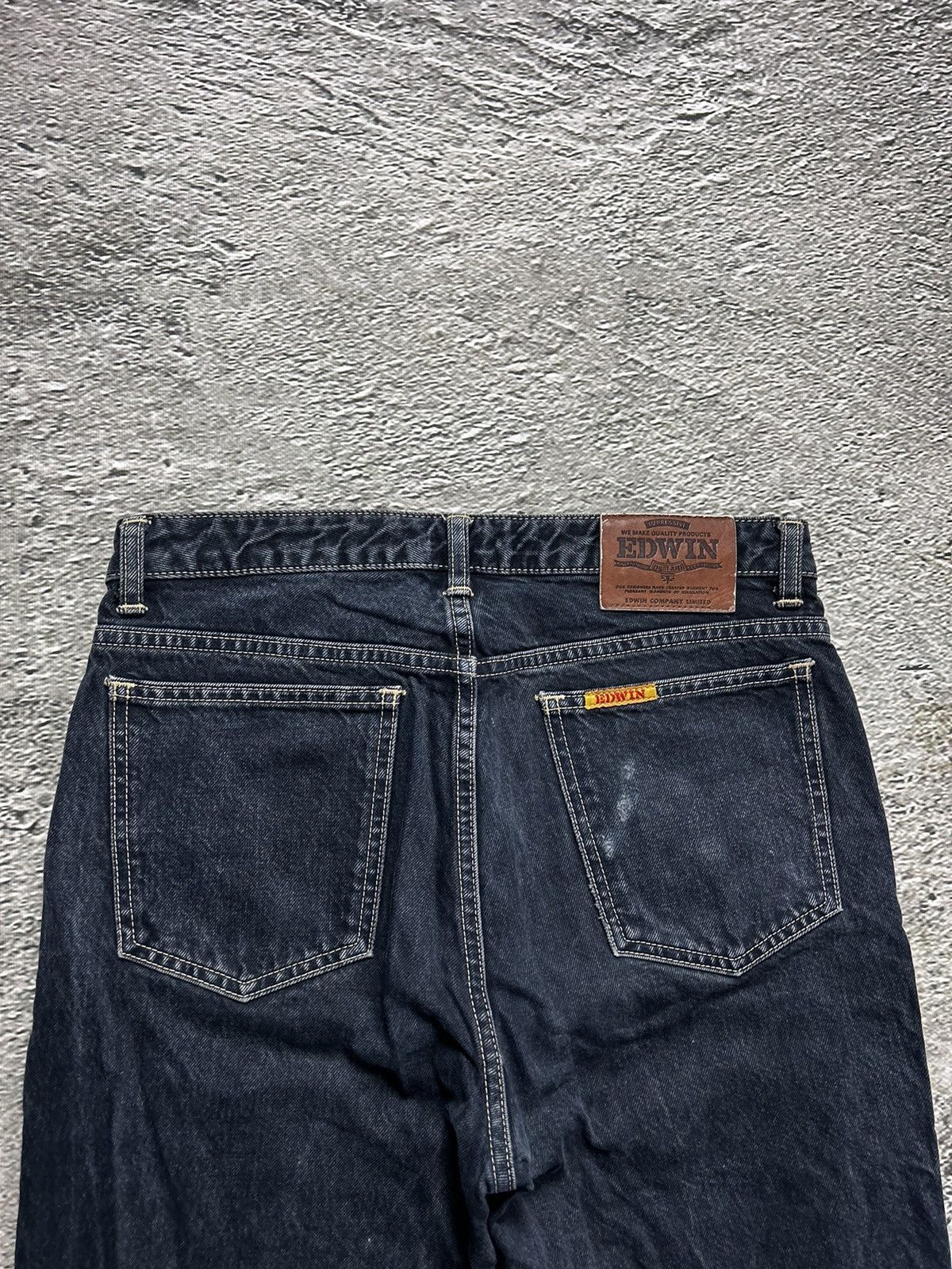 Edwin × Japanese Brand × Vintage Edwin vintage Navy jeans Japanese denim Pants London slim Size US 32 / EU 48 - 2 Thumbnail