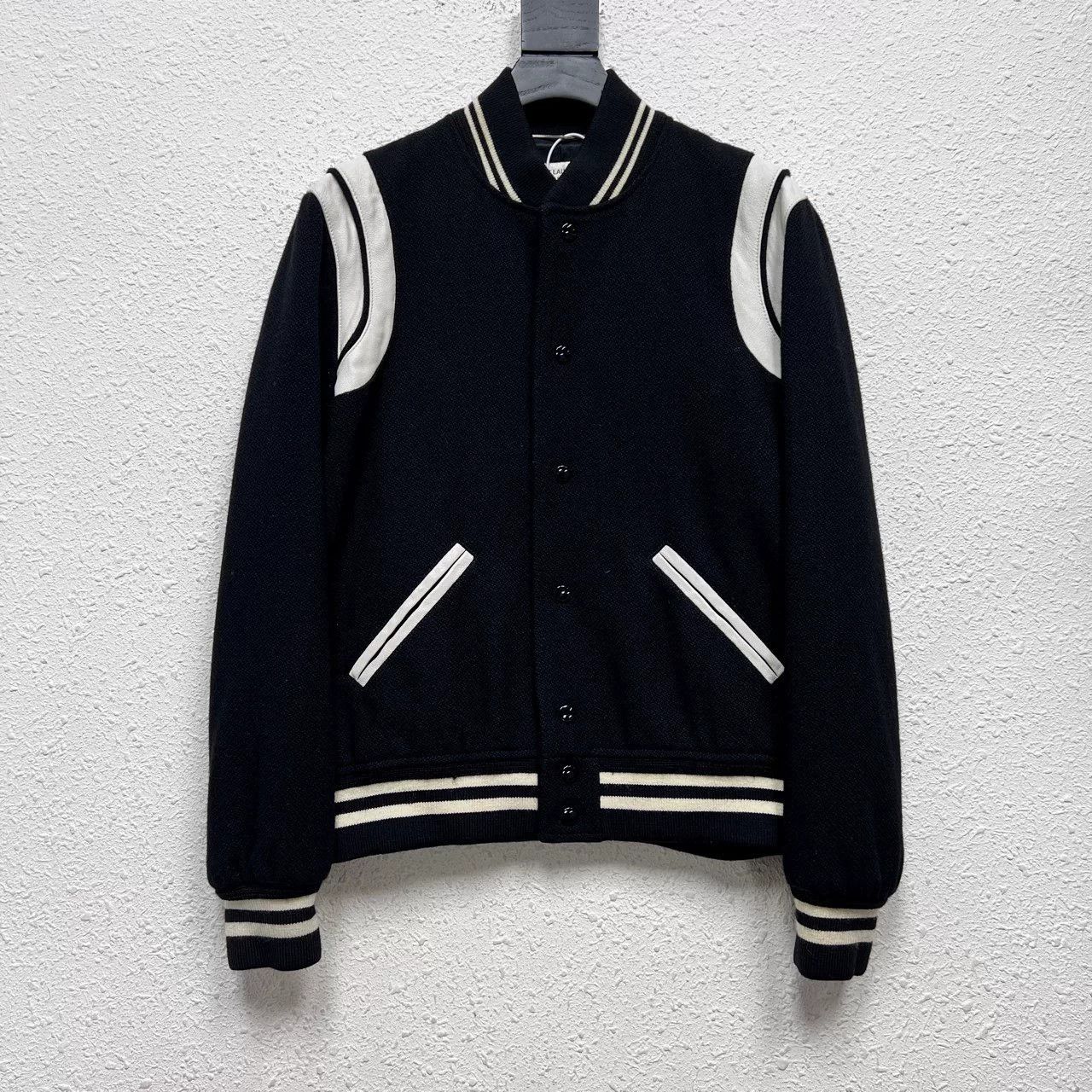Saint Laurent Paris Saint Laurent SLP Wool Baseball Jacket Size US S / EU 44-46 / 1 - 1 Thumbnail