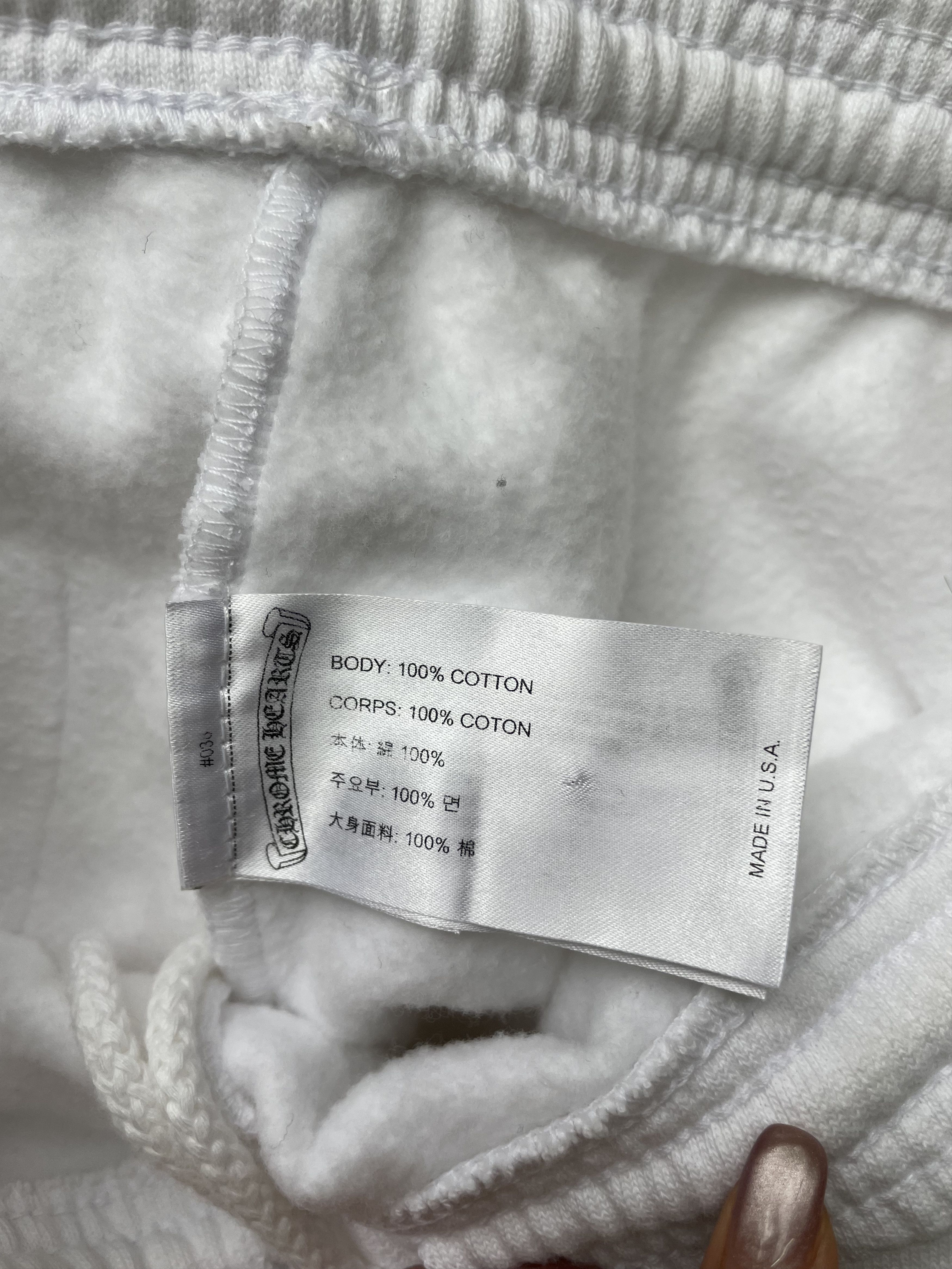 Chrome Hearts Chrome Hearts Deadly Doll Horseshoe White Sweatpants Size 29" - 10 Thumbnail