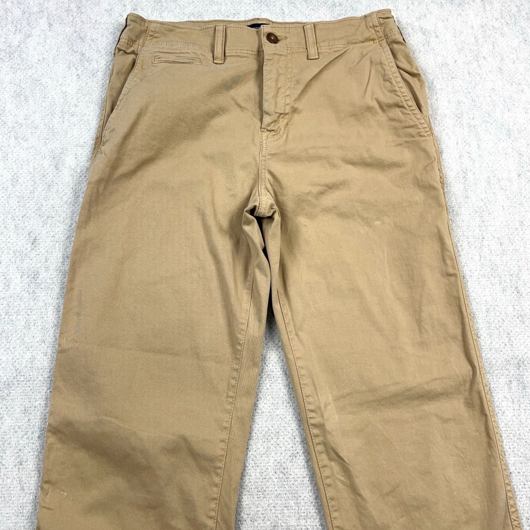 American Eagle Outfitters American Eagle Pants Men 30x34 Brown Chino Relaxed Straight Khaki Dress Slacks C Size US 30 / EU 46 - 5 Thumbnail