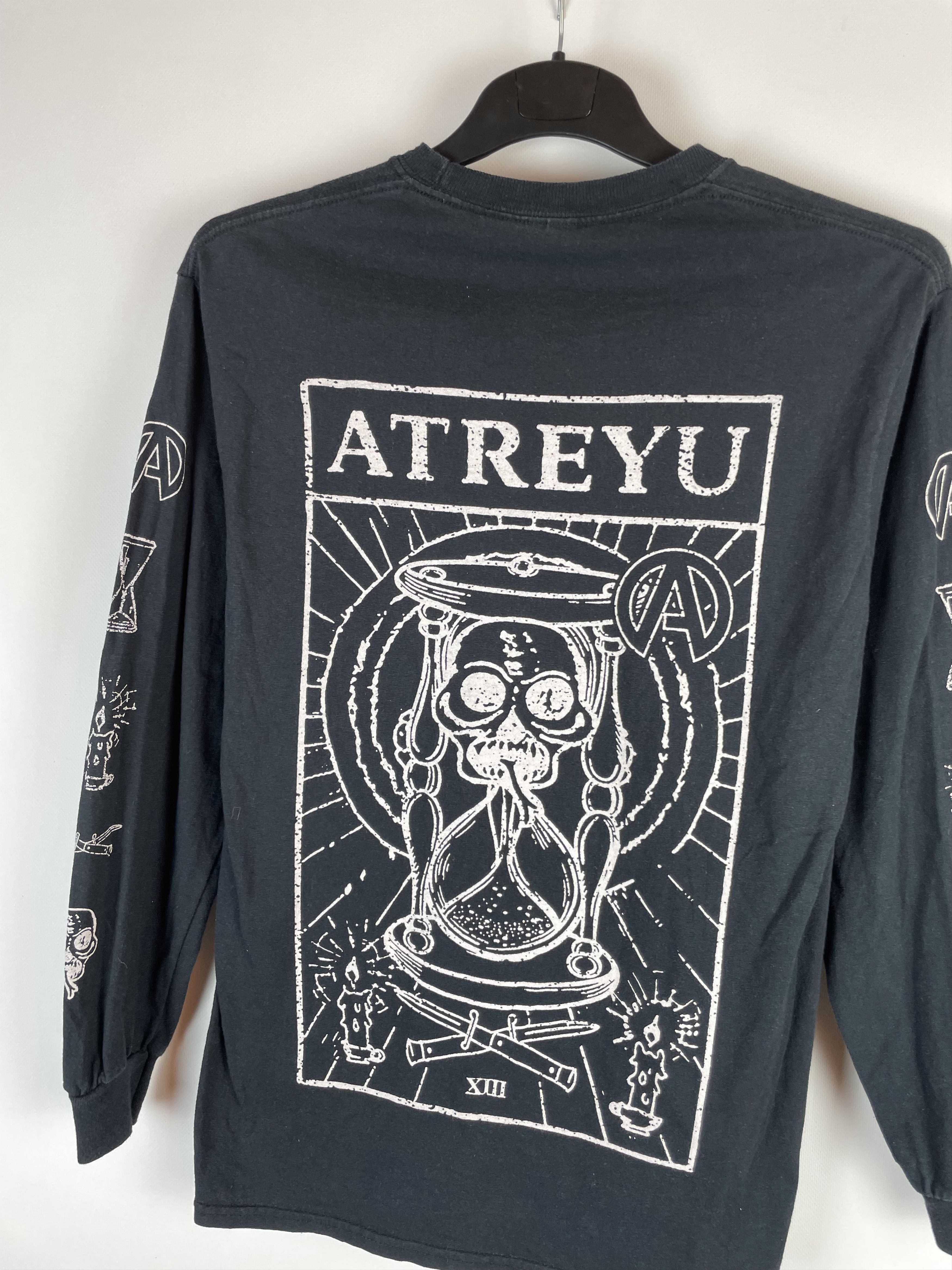 Band Tees Vintage ATREYU Rhinestones Skulls Grunge Y2K Long Sleeve Size US M / EU 48-50 / 2 - 4 Thumbnail