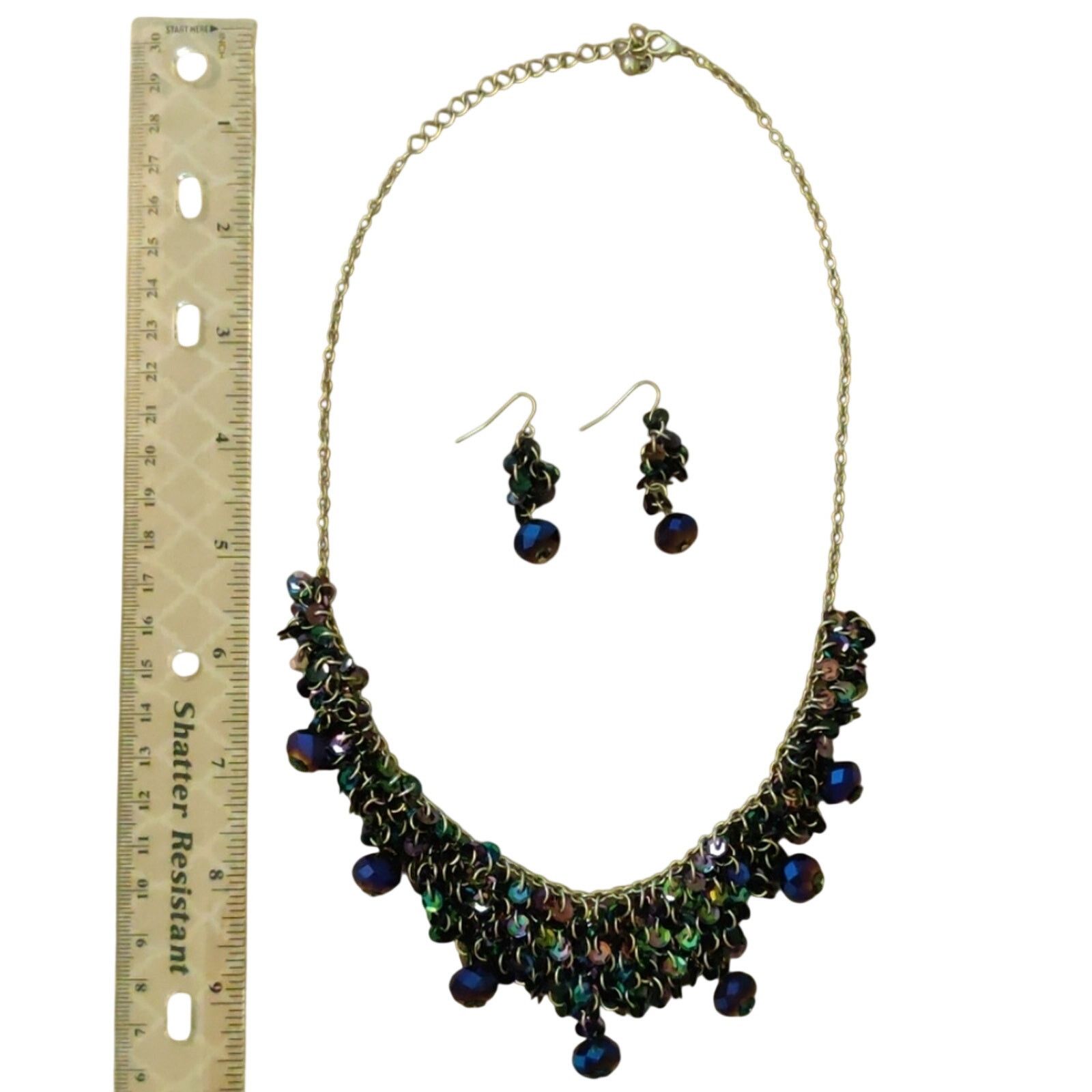Other Beaded necklace and earrings set Size ONE SIZE - 2 Thumbnail