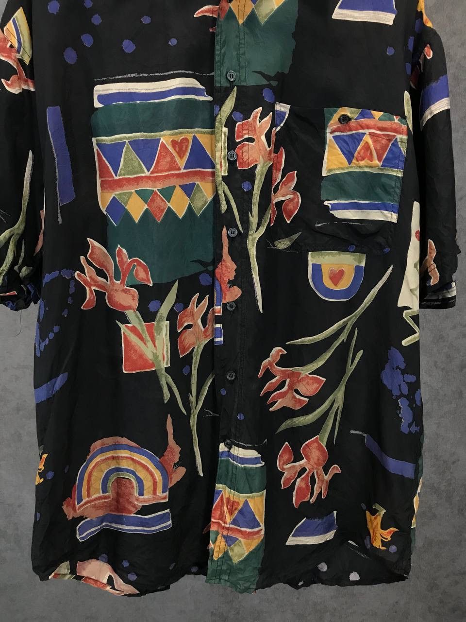 Vintage Crazy Hawaiian vintage silk shirt Size US L / EU 52-54 / 3 - 3 Thumbnail