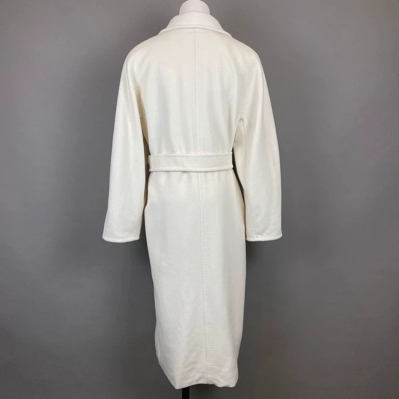Max Mara Max Mara White 101801 Cashmere Coat Size S / US 4 / IT 40 - 2 Thumbnail