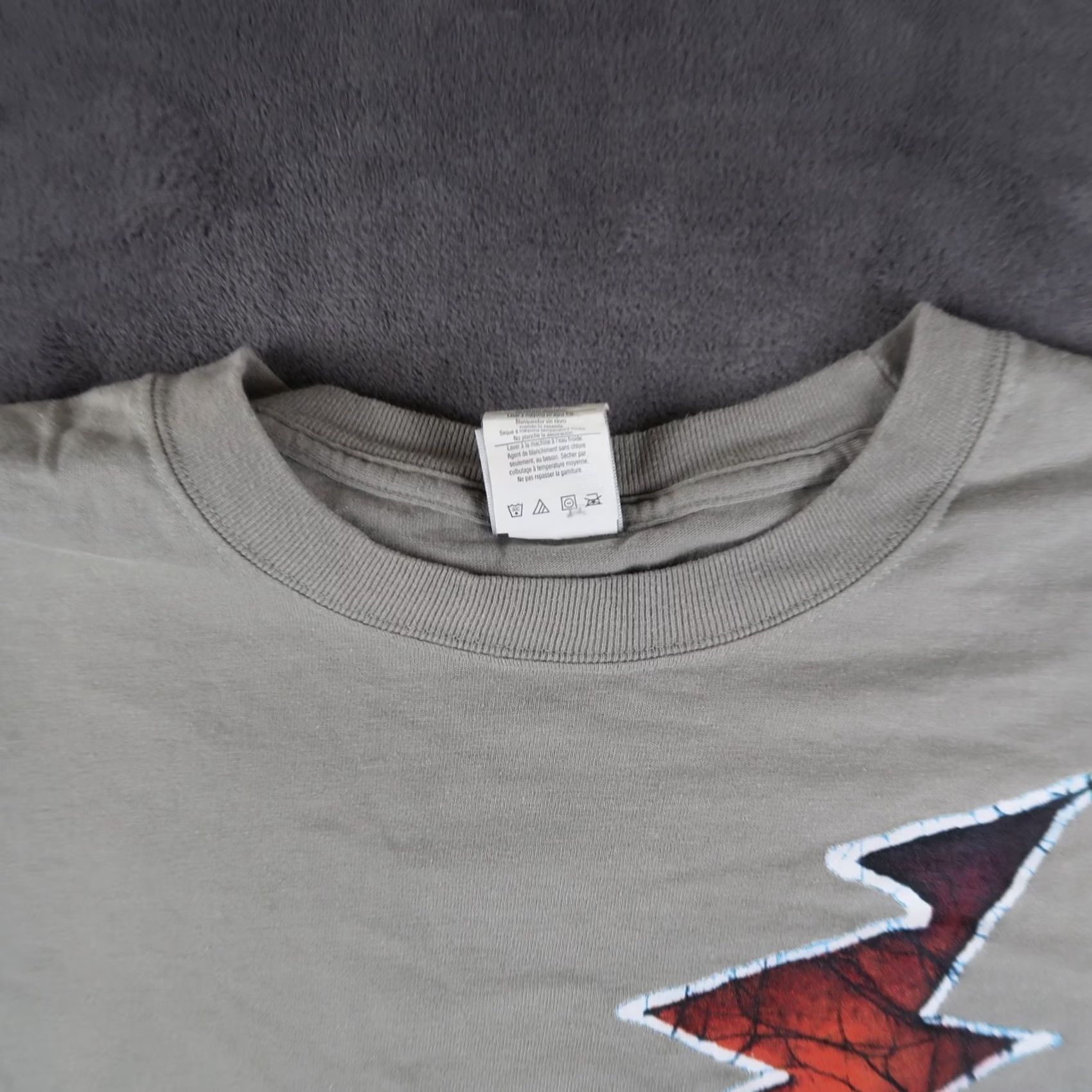 Vintage VINTAGE Grateful Dead T Shirt Mens XL Gray Long Sleeve 2000s Lightning Bolt Skull Music Band T-Shirt Size US XL / EU 56 / 4 - 4 Thumbnail