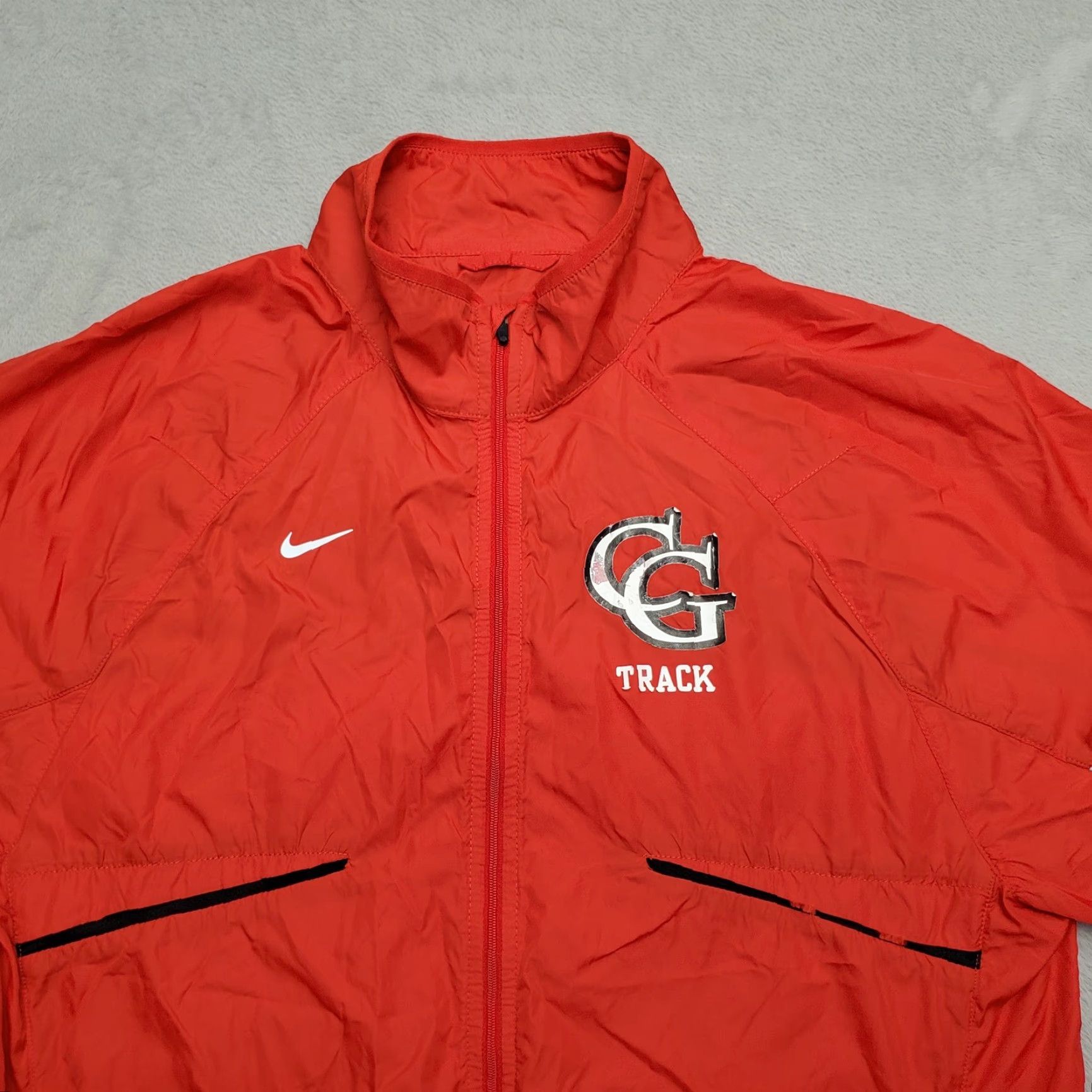 Nike VINTGE Nike Jacket Mens M Red Ultra Light Track Running Vented Windbreaker Size US M / EU 48-50 / 2 - 2 Thumbnail
