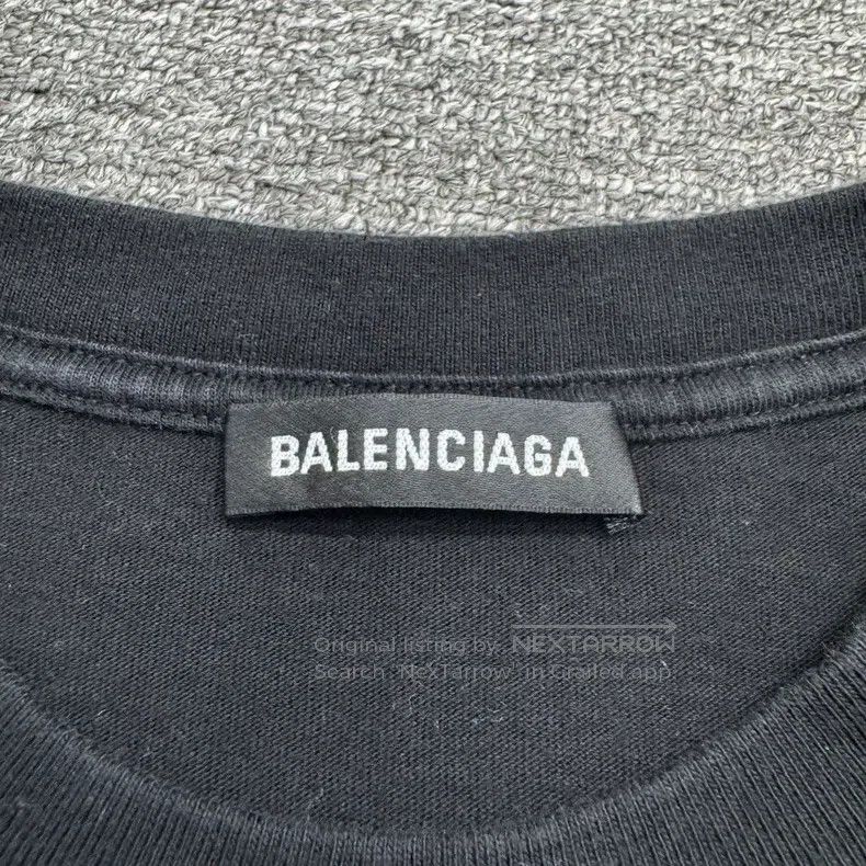 Balenciaga Balenciaga Grain Printed Short Sleeve Size US M / EU 48-50 / 2 - 2 Thumbnail