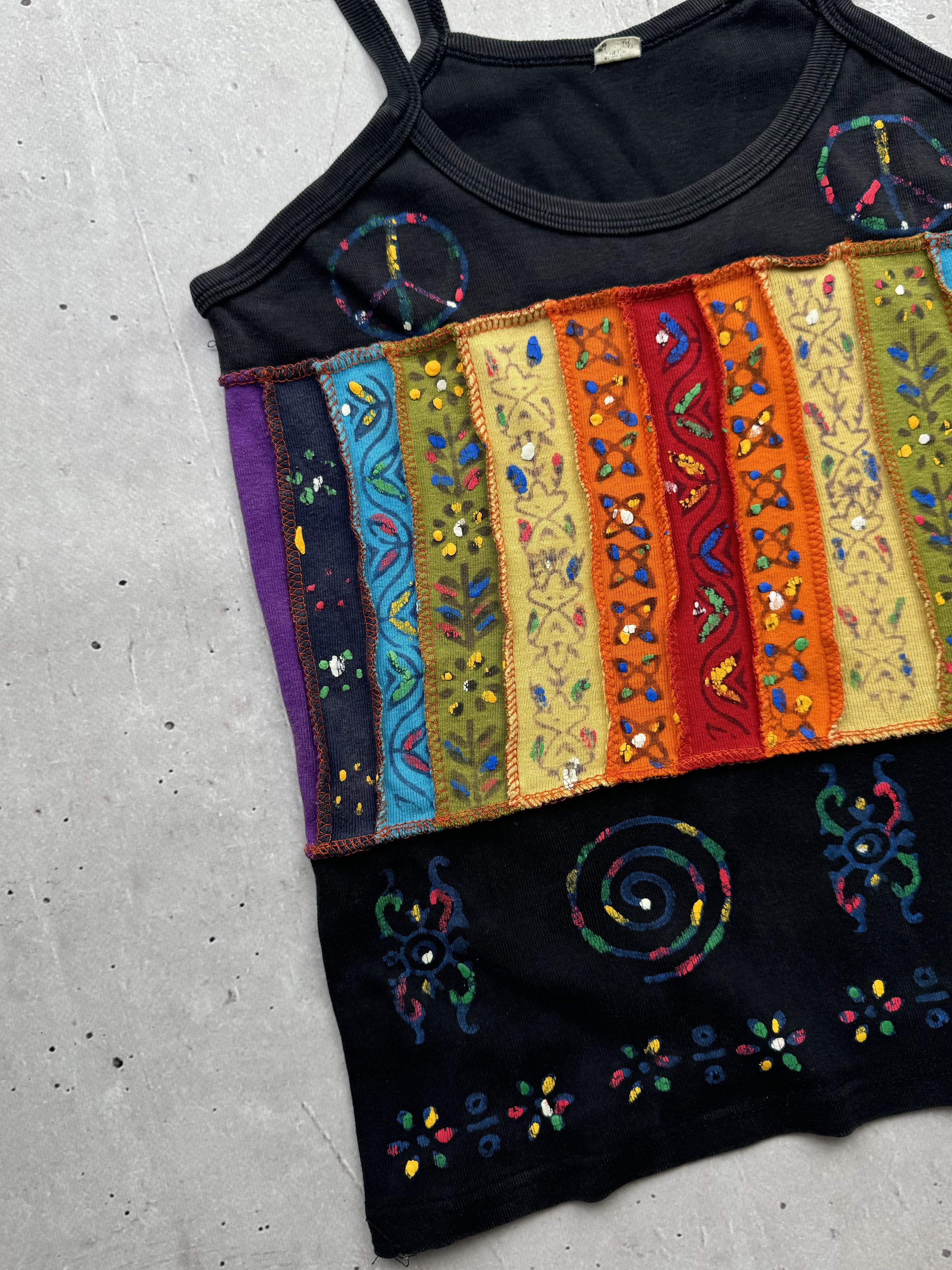 If Six Was Nine × Japanese Brand × Vintage Vintage Patched Tank Top Size S / US 4 / IT 40 - 2 Thumbnail