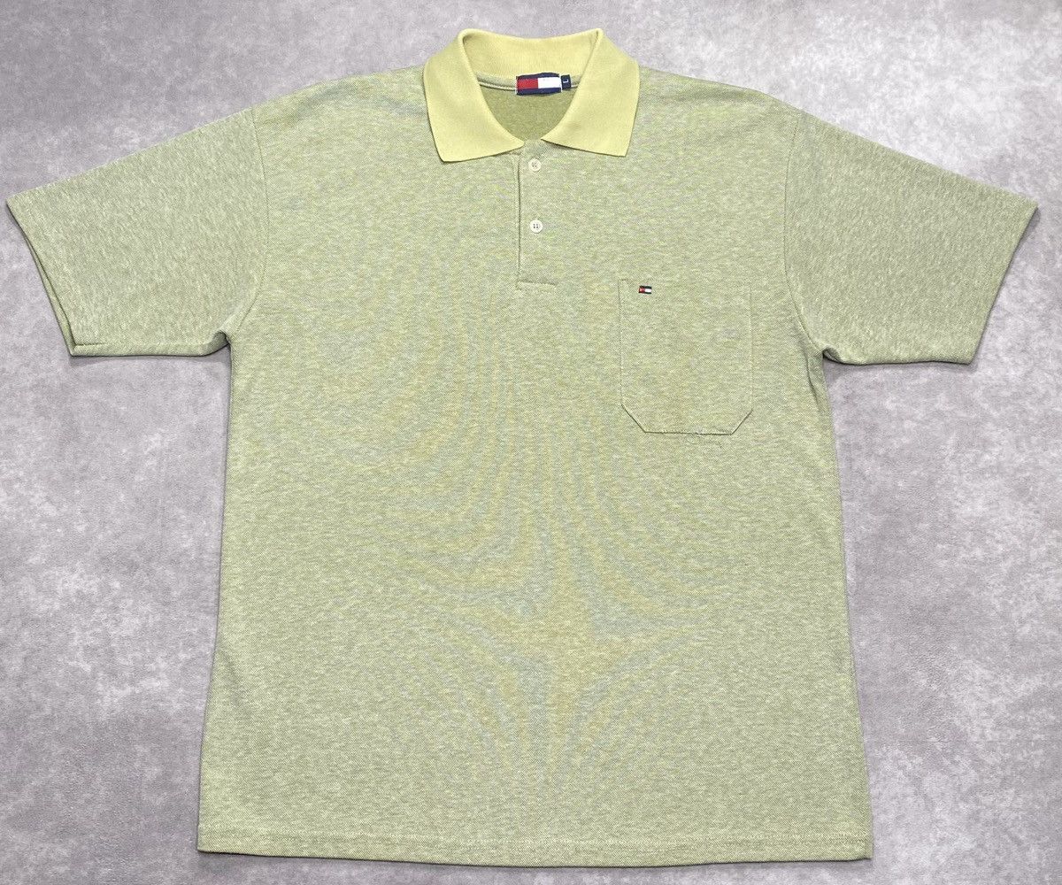 Tommy Hilfiger 90’s Vintage Tommy Hilfiger Front Pocket Flag Logo Polo Size US L / EU 52-54 / 3 - 1 Thumbnail