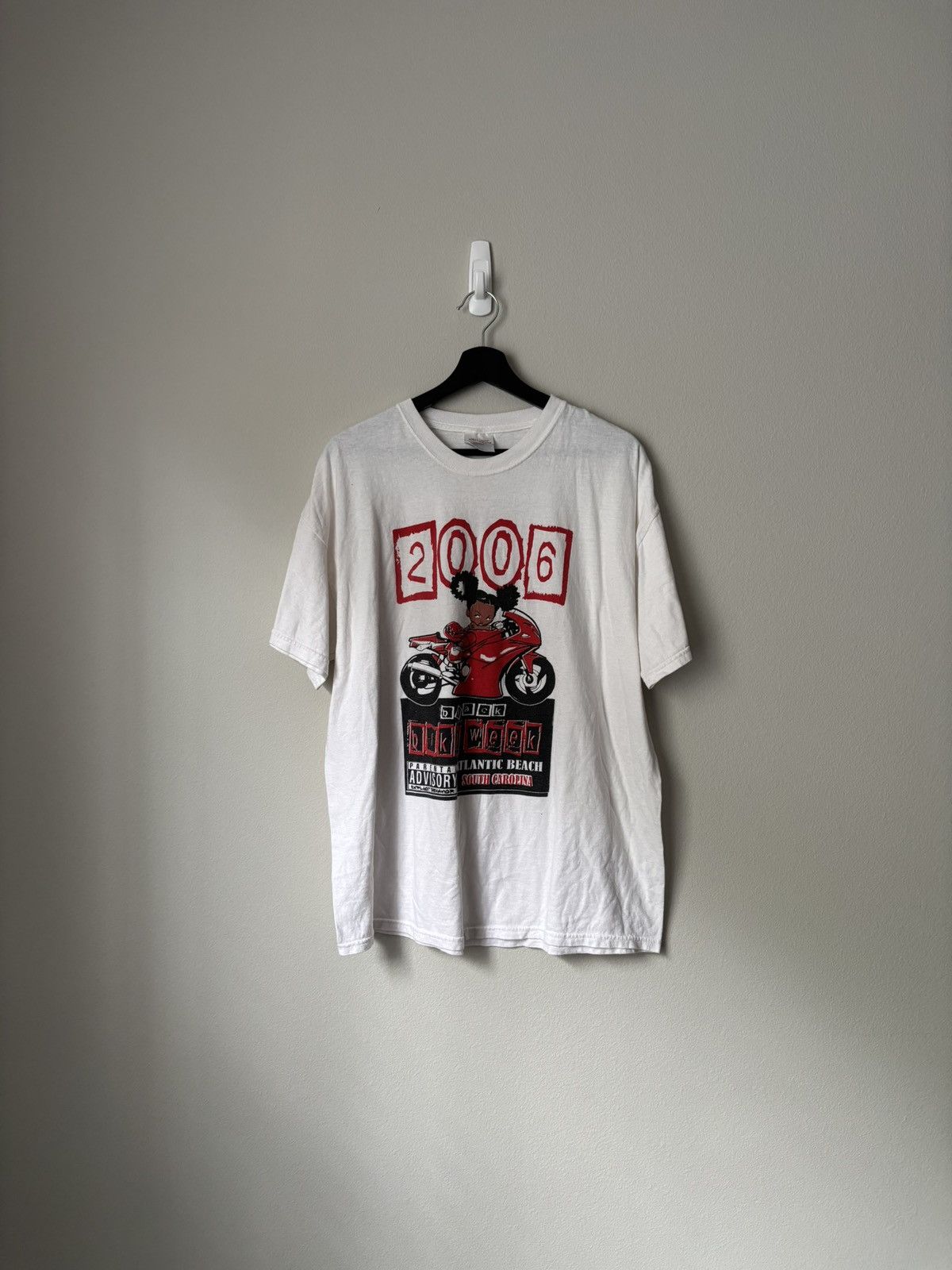 Vintage Vintage 2006 Black Bike Week Tee Size US XL / EU 56 / 4 - 1 Thumbnail
