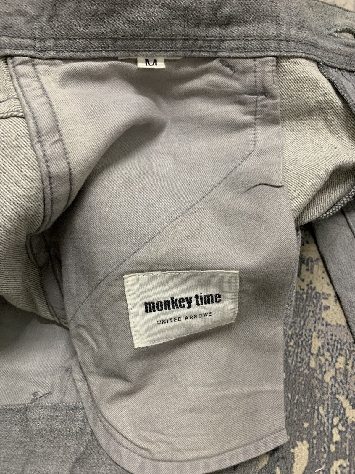 Japanese Brand Japanese Monkey Time Grey Check Pants Undercover Style Size US 33 - 12 Thumbnail