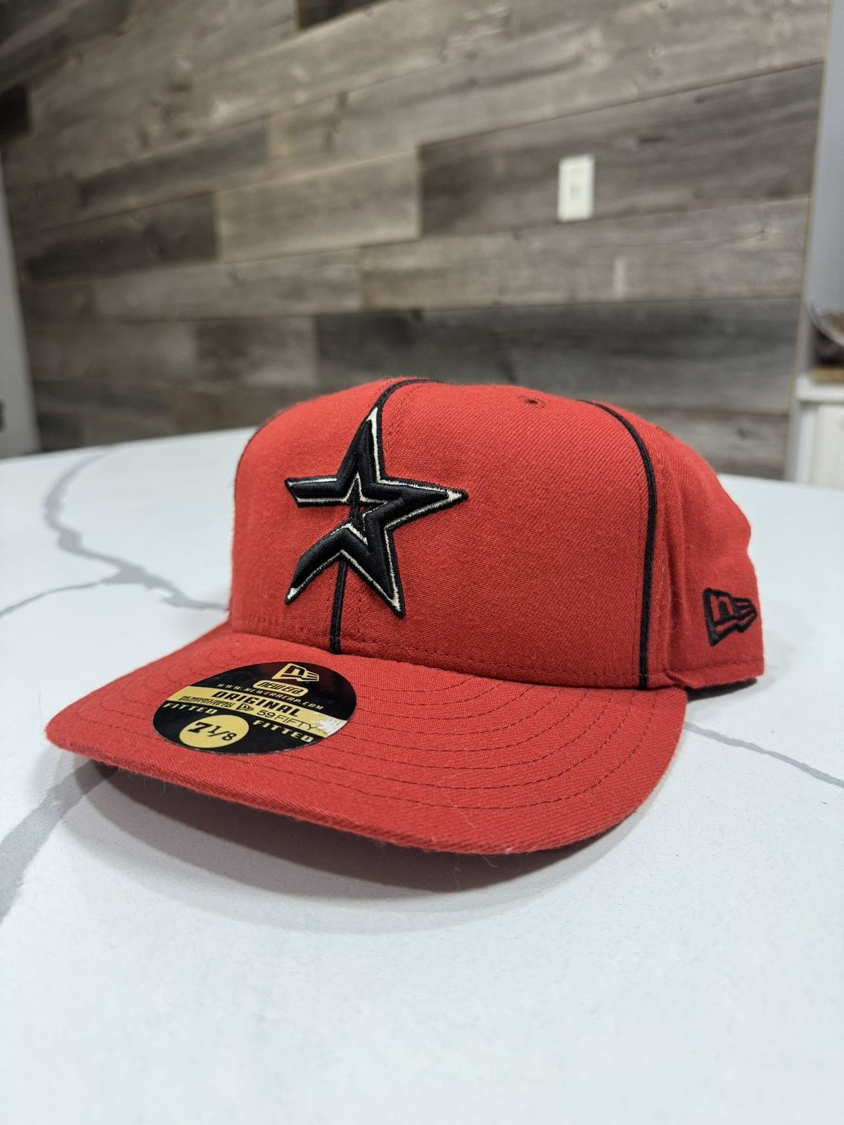 New Era Vintage Astros New Era Fitted Cap Size ONE SIZE - 4 Thumbnail