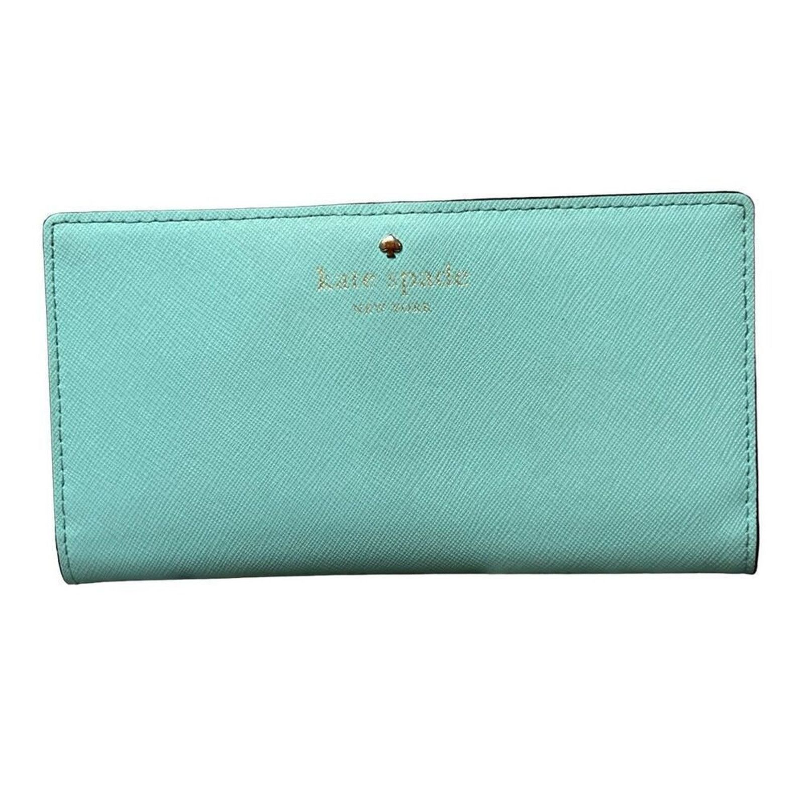 Kate Spade Kate Spade Mikas Pond Staci Folding Leather Wallet Green Size ONE SIZE - 1 Thumbnail
