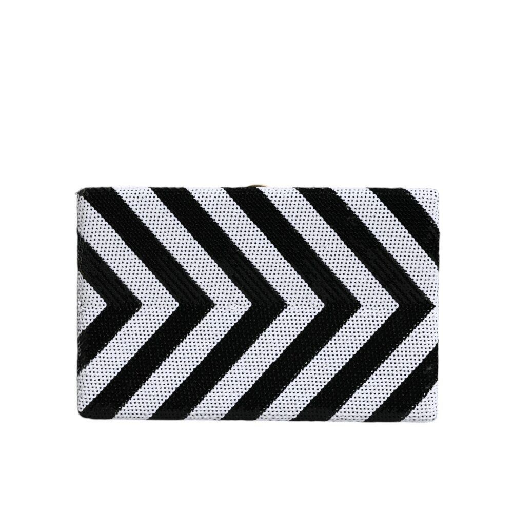 Dolce & Gabbana Dolce & Gabbana Black White Gold Frame Clutch Evening Party Size ONE SIZE - 2 Thumbnail
