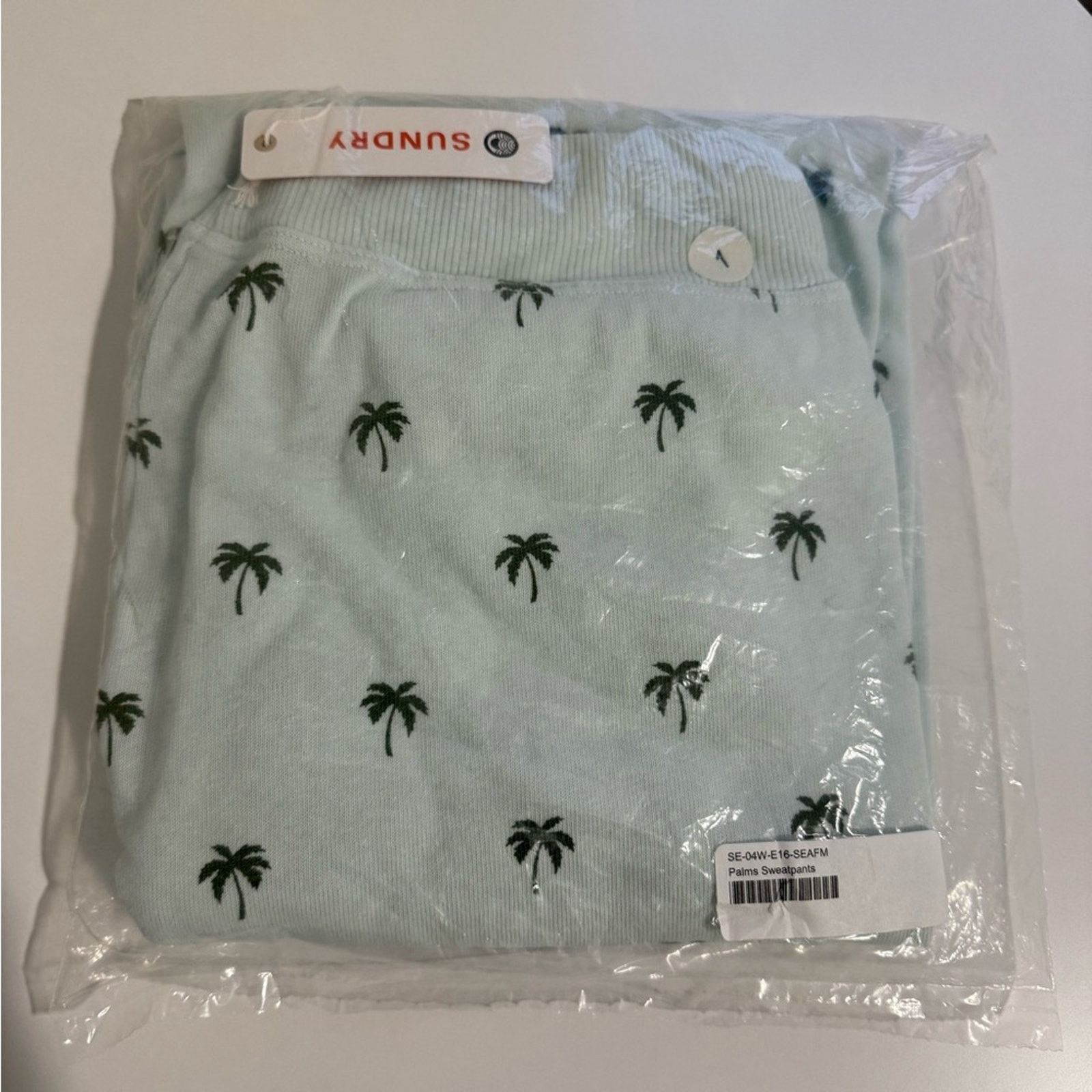 REVOLVE New Sundry Palm Tree Sweatpants mint Green Small (1) - $124 Size 27" / US 4 / IT 40 - 2 Thumbnail