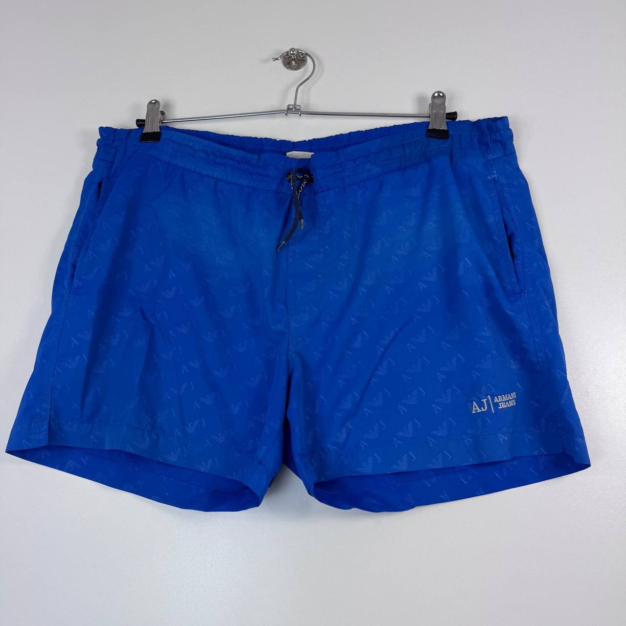 Armani Armani Jeans AJ Swim Shorts Blue Logo Pattern Beach Summer L Size US 30 / EU 46 - 1 Thumbnail