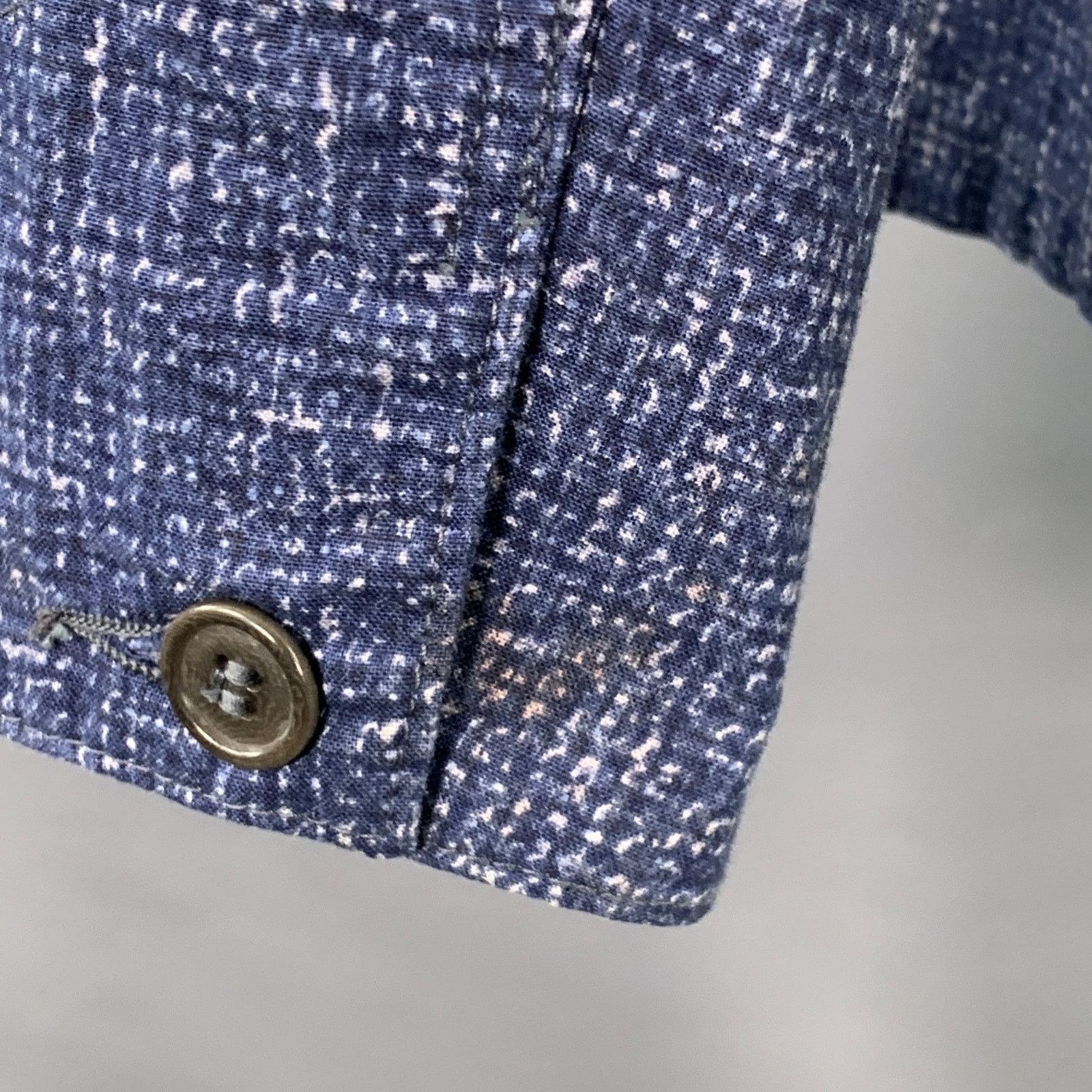 Other POST O'ALLS Size XL Navy Grey Marbled Cotton Shirt Jacket Size US XL / EU 56 / 4 - 5 Thumbnail