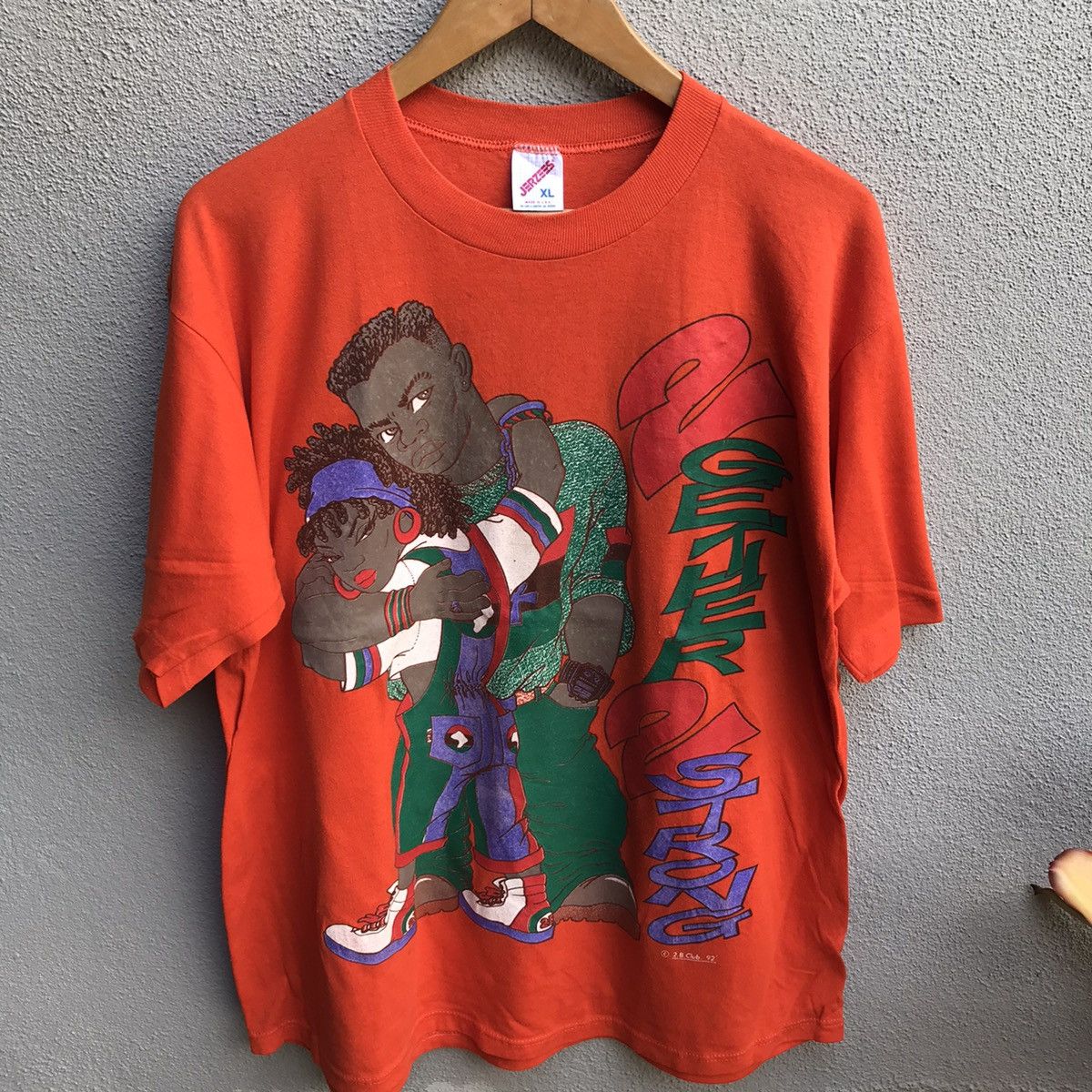 Rap Tees Vintage 90s Together too strong black tee rap hiphop Size US L / EU 52-54 / 3 - 2 Thumbnail