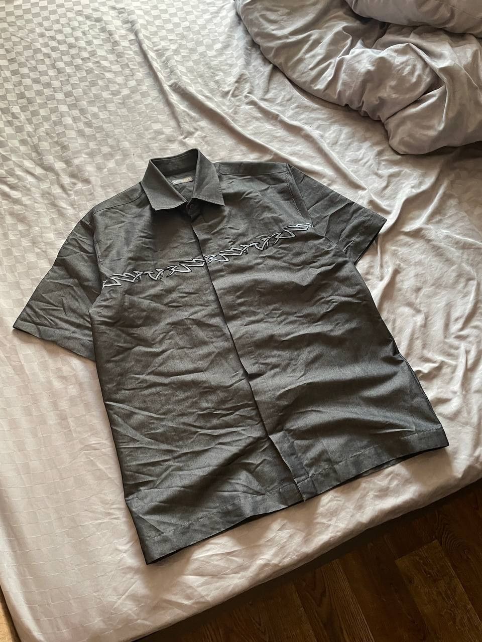 Japanese Brand Vintage tribal button up shirt Y2K rare rave style gothic Size US M / EU 48-50 / 2 - 1 Thumbnail