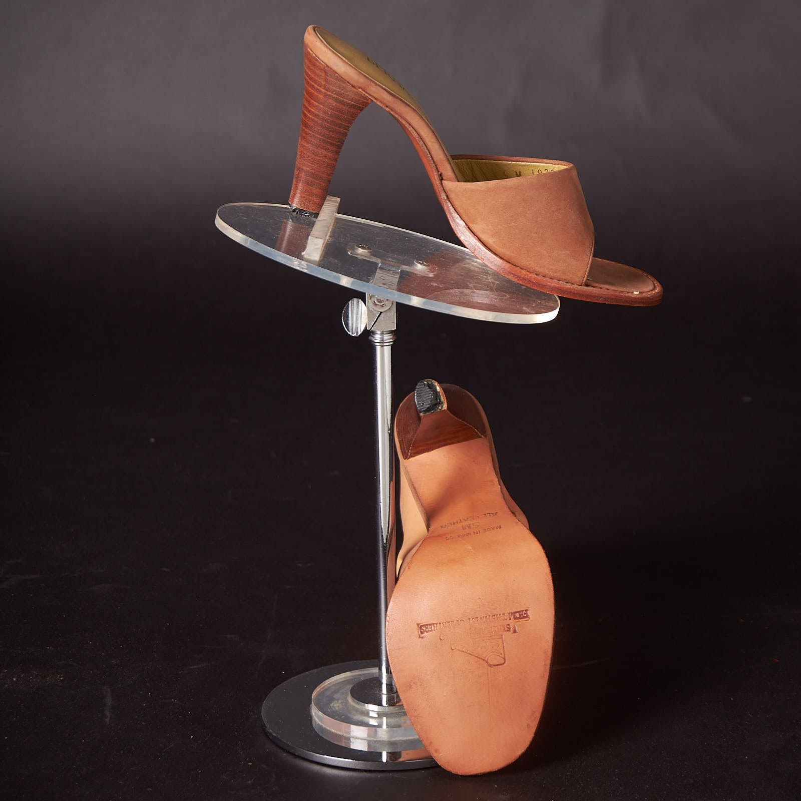 1970s Tan Bernardo Heels Sandals