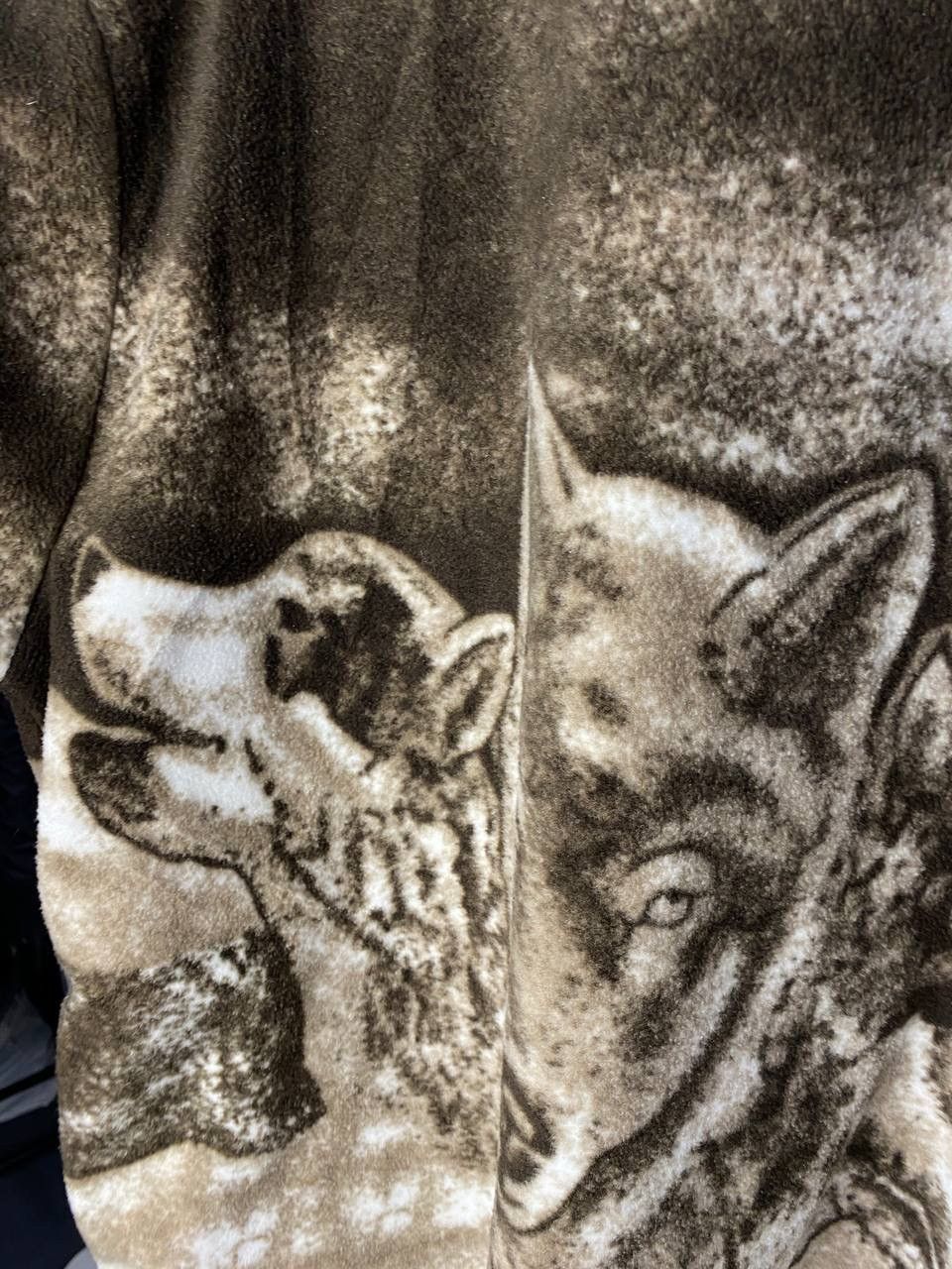 Other MENS Vintage wolves fleece hooded jacket size L Size US L / EU 52-54 / 3 - 5 Thumbnail