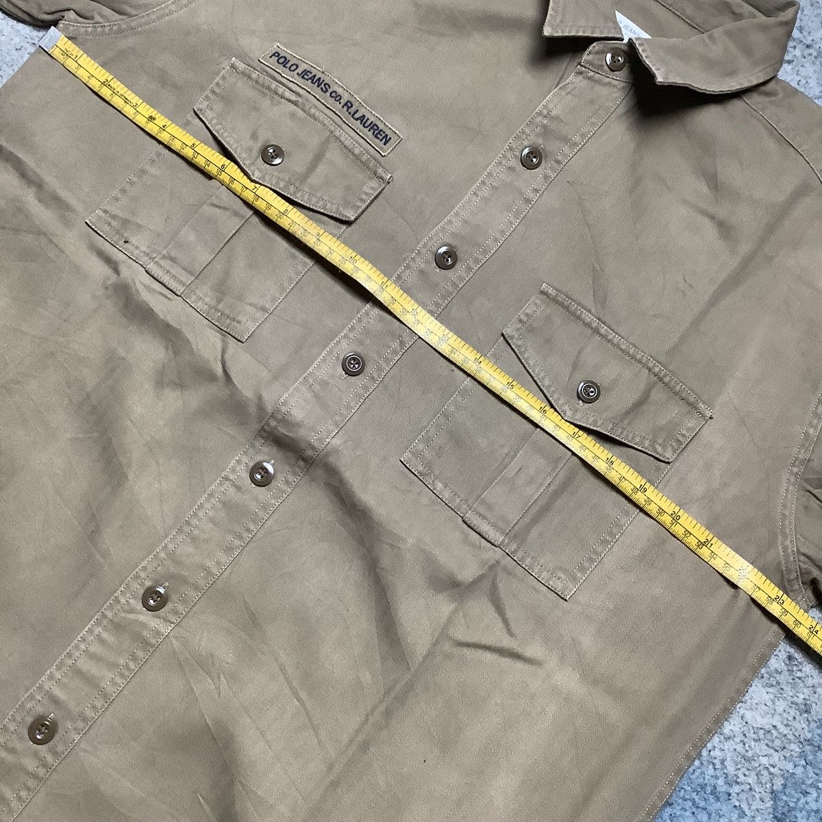 Polo Ralph Lauren × Ralph Lauren × Vintage Vintage Polo Ralph Lauren Military Style Shirt Size US S / EU 44-46 / 1 - 7 Thumbnail