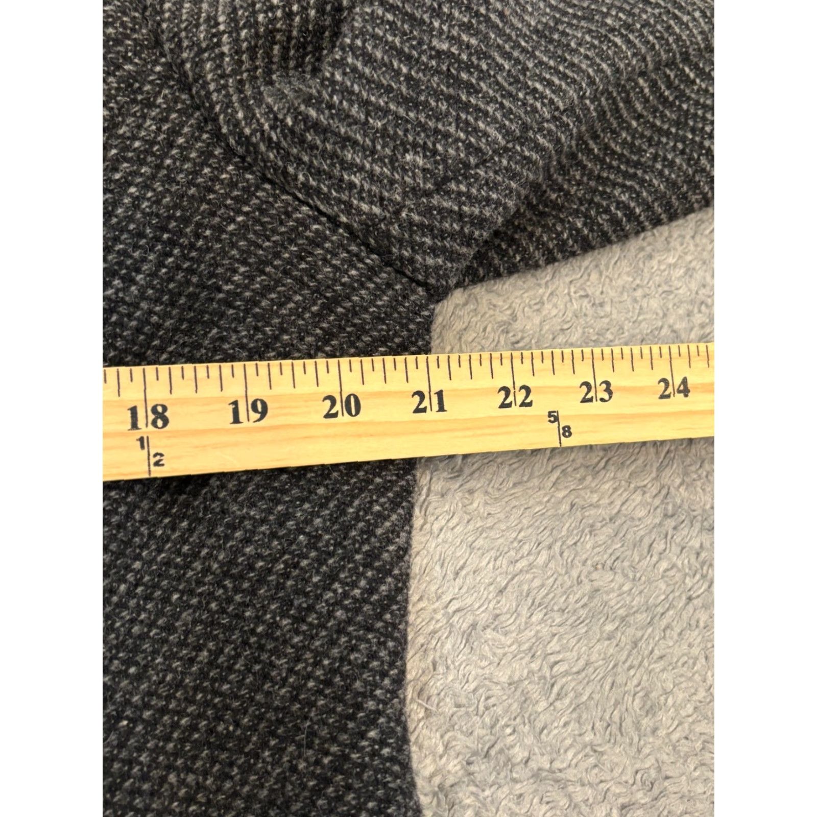 DKNY DKNY Jeans Full Zip Jacket Womens XL Cropped Black Gray Wool Blend Casual Size 40" / US 18 - 3 Thumbnail