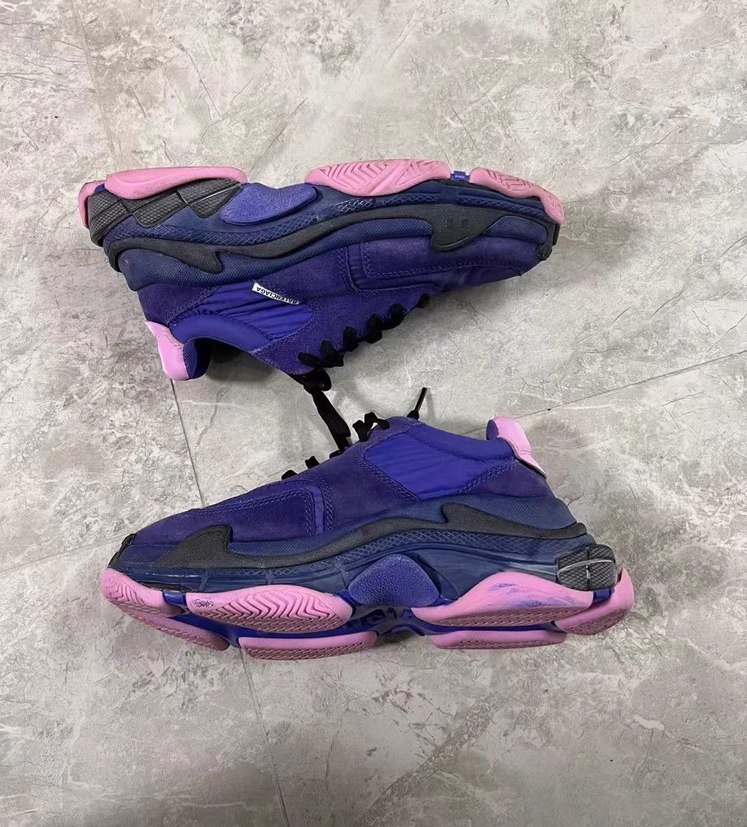 Balenciaga Balenciaga Purple-Pink TRIPLES Sneakers K28 Size US 6 / IT 36 - 3 Thumbnail