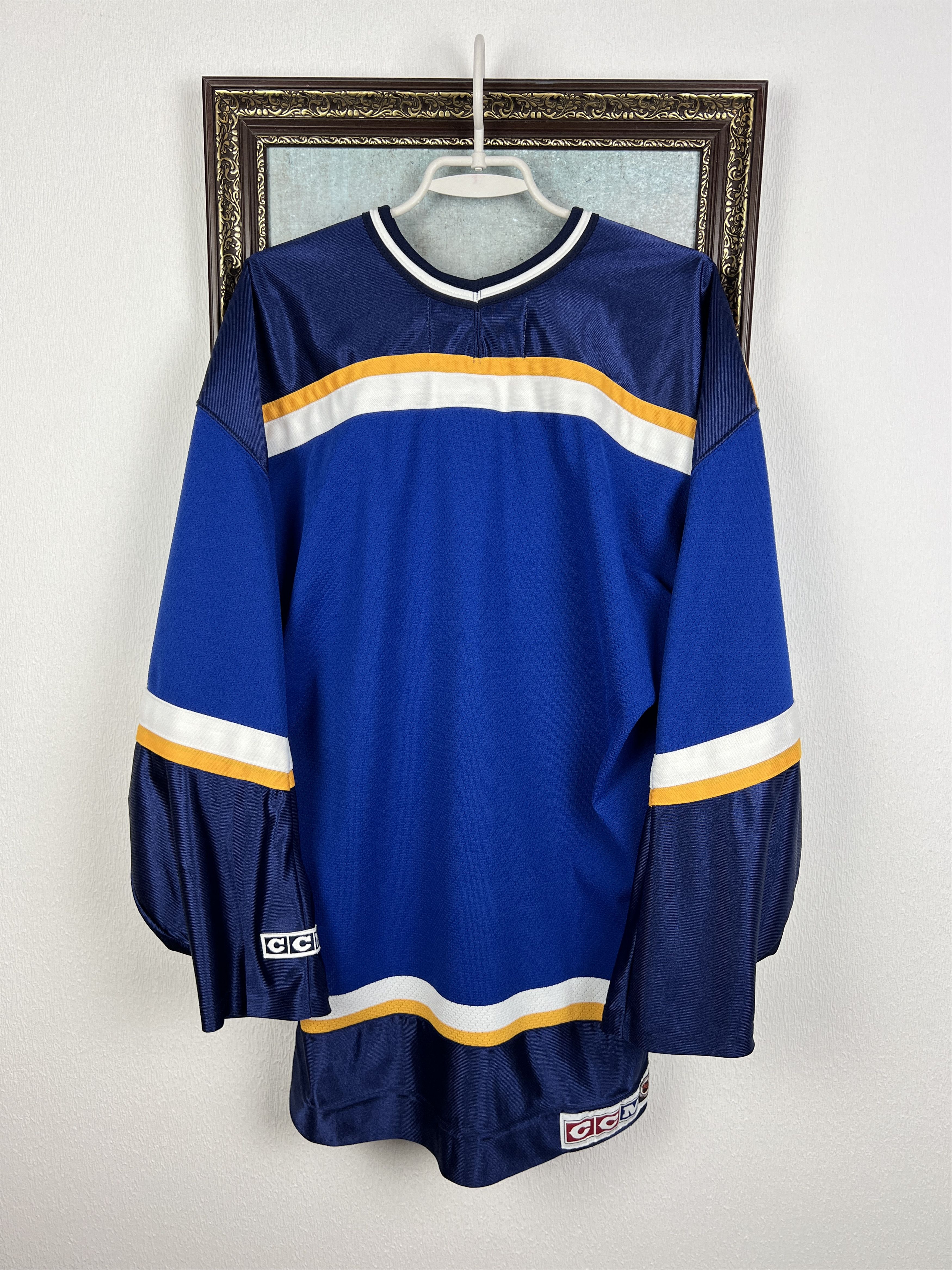 Ccm Vintage St. Louis Blues Ice Hockey Jersey NHL Trikot Rare Size US XL / EU 56 / 4 - 9 Thumbnail