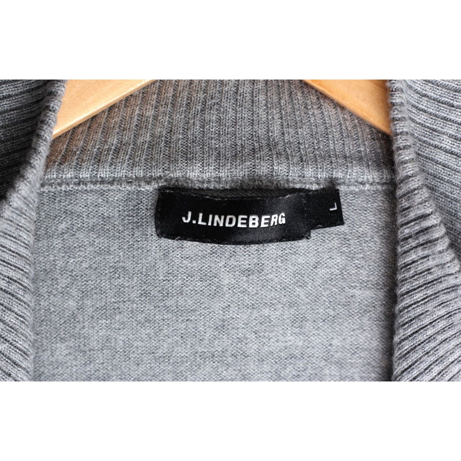 J.Lindeberg J.LINDEBERG Kian Full Zip Tour Merino Jumper Sweater Men L Grey VR3568 Size US L / EU 52-54 / 3 - 5 Thumbnail