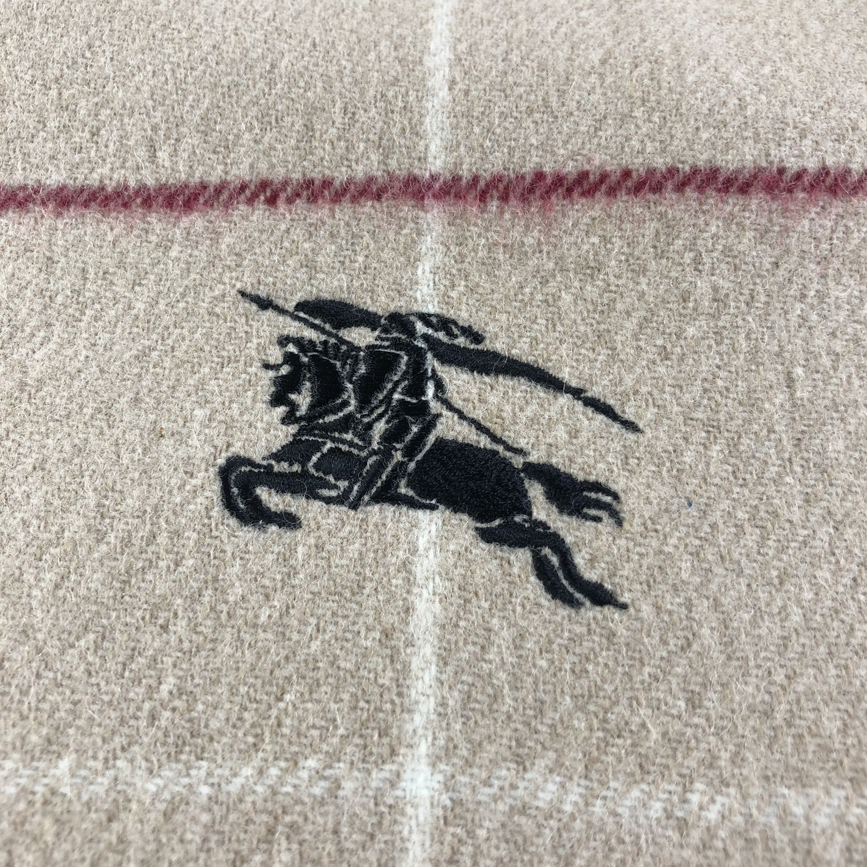 Burberry Burberry Oversized Wool Scarf Muffler V1083 Size ONE SIZE - 3 Thumbnail