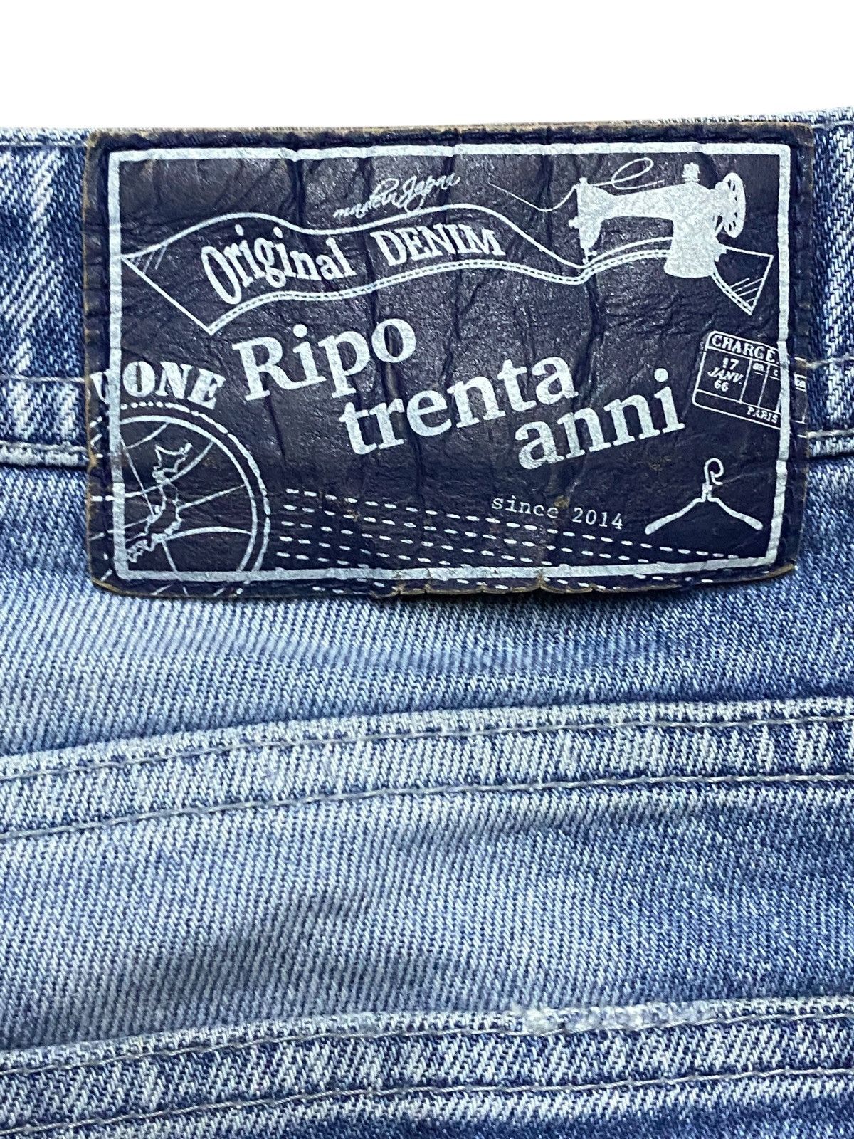 Japanese Brand Japanese Brand Rippo Trenta Anni Distressed Slim Jeans Size US 30 / EU 46 - 12 Thumbnail