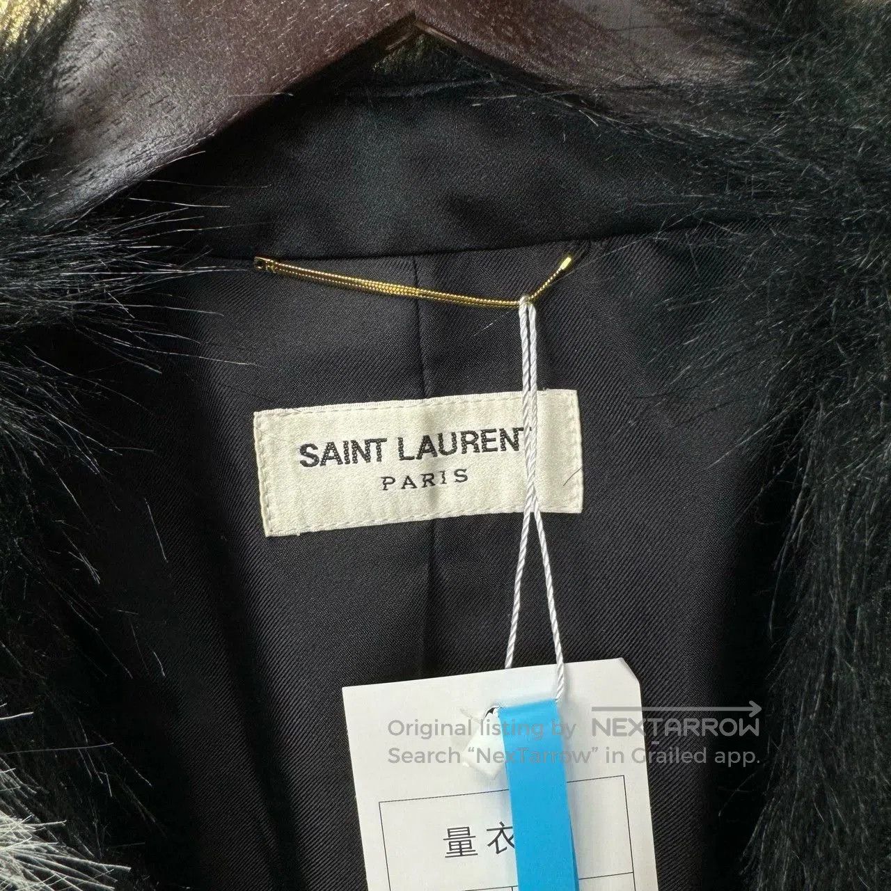 Yves Saint Laurent saint laurent black and white fur jacket. Size M / US 6-8 / IT 42-44 - 5 Thumbnail