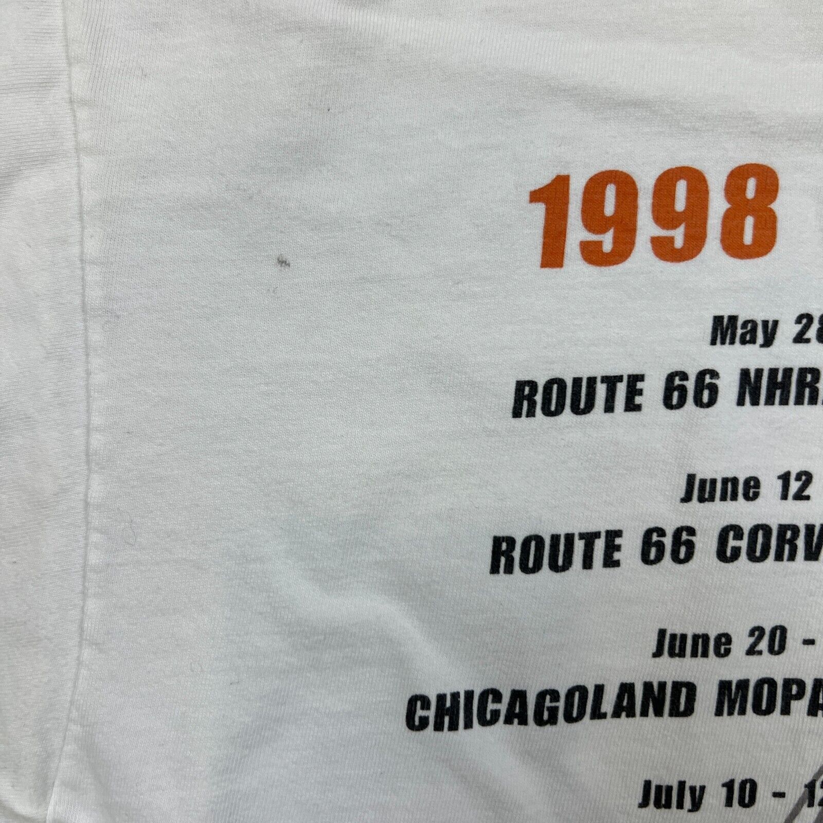 Hanes × NASCAR × Vintage Vintage 1998 Drag Racing T Shirt Large Inaugural Graphic Tee Size US L / EU 52-54 / 3 - 10 Thumbnail