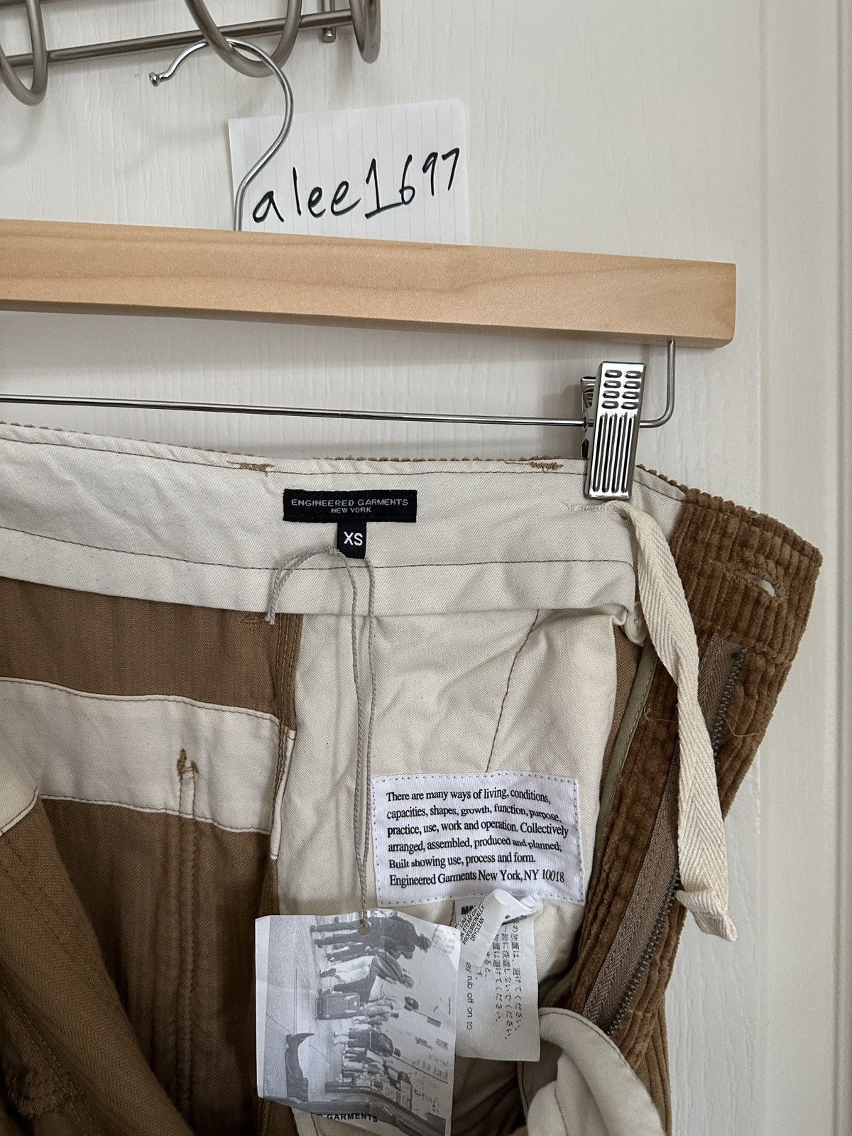 Engineered Garments Painter Pant Khaki Brown Cord Corduroy Size US 31 - 7 Thumbnail