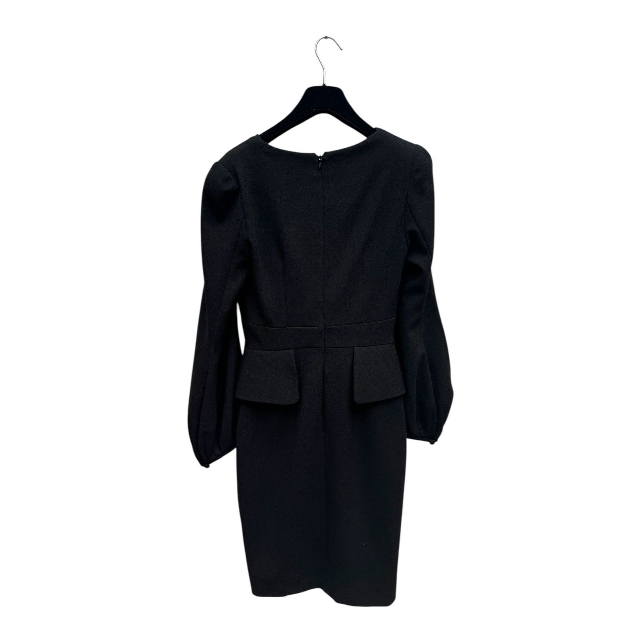 Alexander McQueen 2013 Black Wool 'Duchess' Peplum Dress Size S / US 4 / IT 40 - 3 Thumbnail