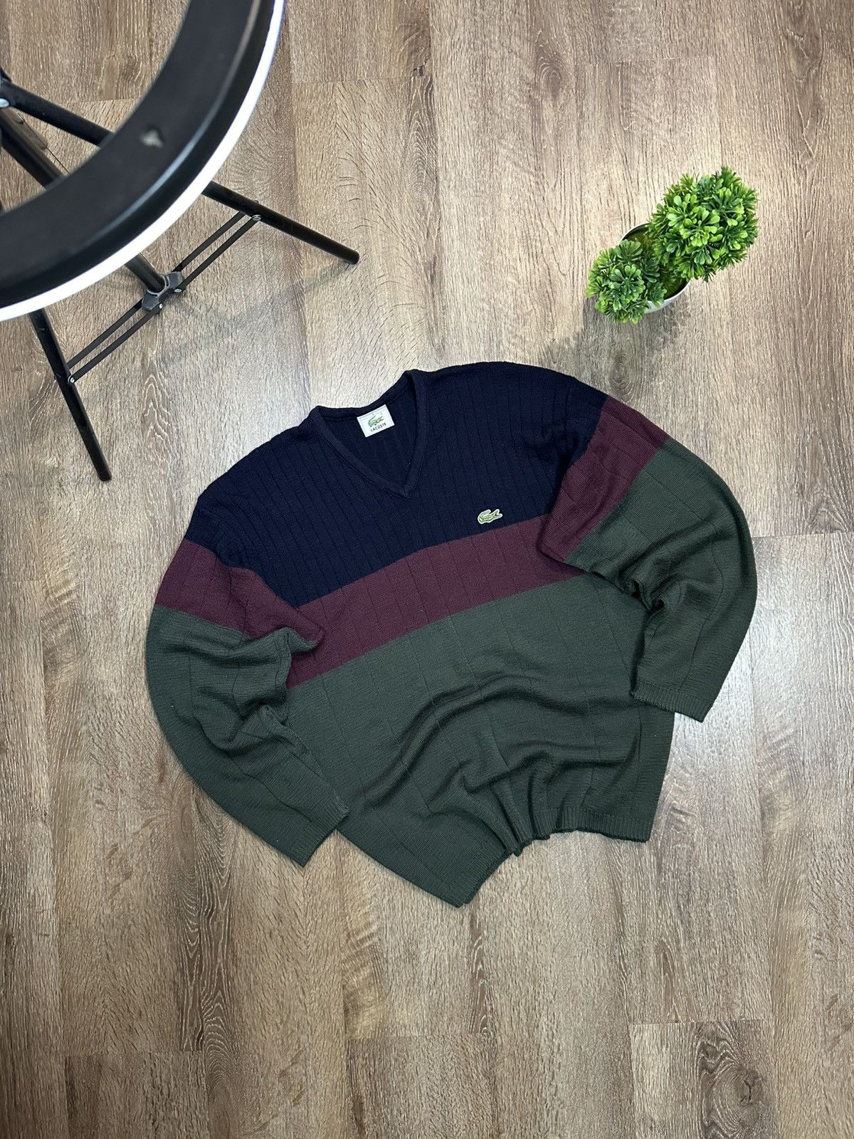 Lacoste Lacoste Wool Knit Sweater Size US XL / EU 56 / 4 - 1 Thumbnail