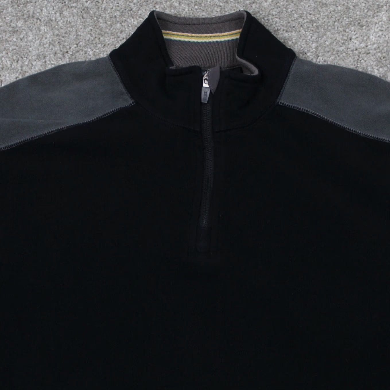 Vintage REI Sweatshirt Fleece Pullover 1/4 Zip Black Mens Small L/S Polyester Mock Neck Vintage No Size US S / EU 44-46 / 1 - 4 Thumbnail
