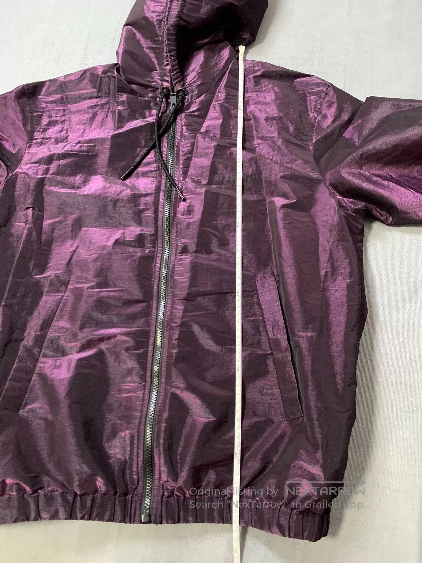 Givenchy Givenchy Purple Metallic Reflective Hooded Jacket. Size US S / EU 44-46 / 1 - 9 Thumbnail