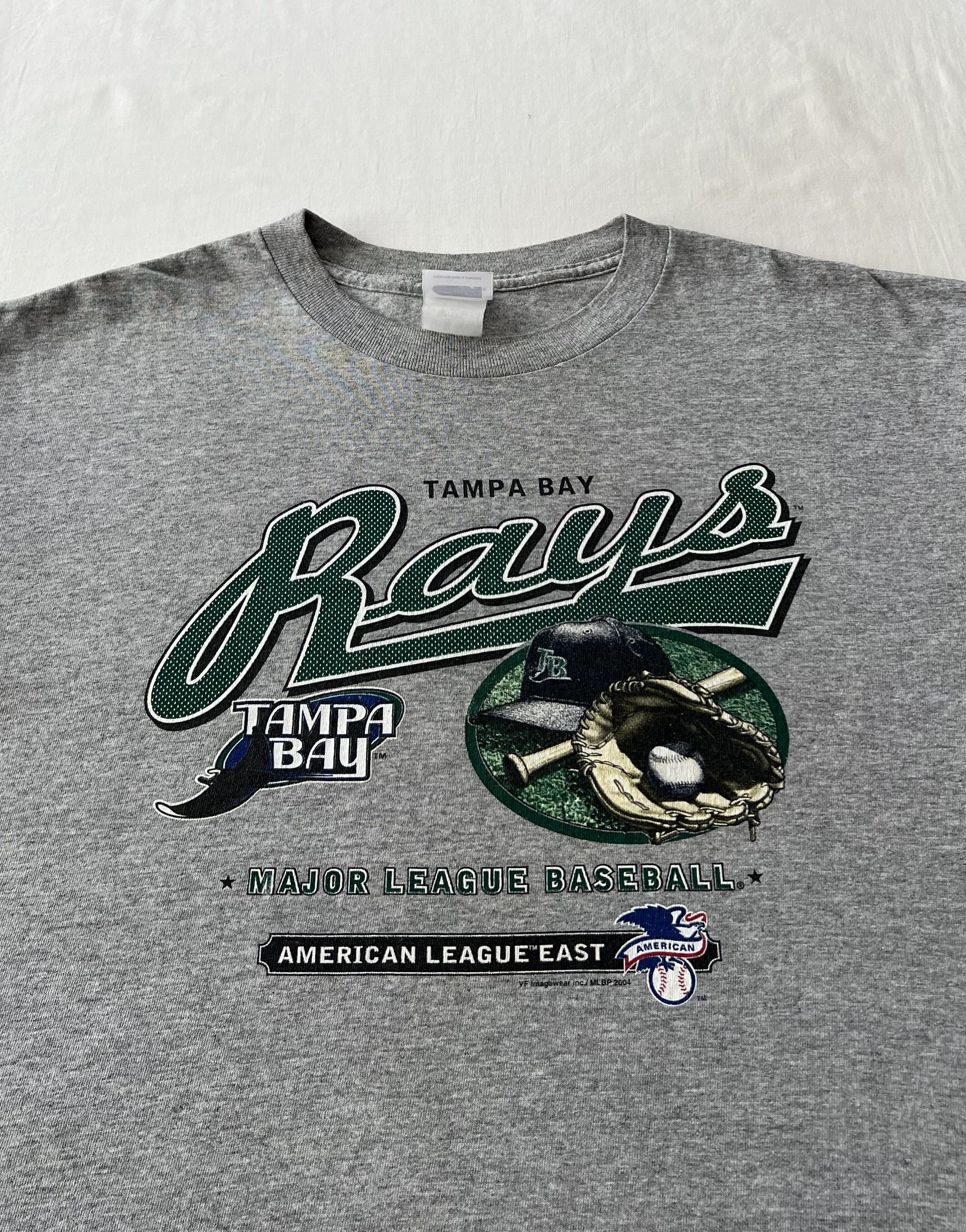 MLB Vintage 2004 Tampa Bay Rays MLB Baseball Gray T-shirt Size US XL / EU 56 / 4 - 3 Thumbnail