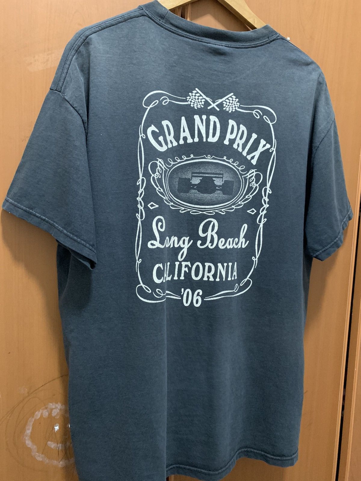 Hanes Vintage Y2K Grand Prix Long Beach California 2006 Sun Faded Size US XL / EU 56 / 4 - 7 Thumbnail