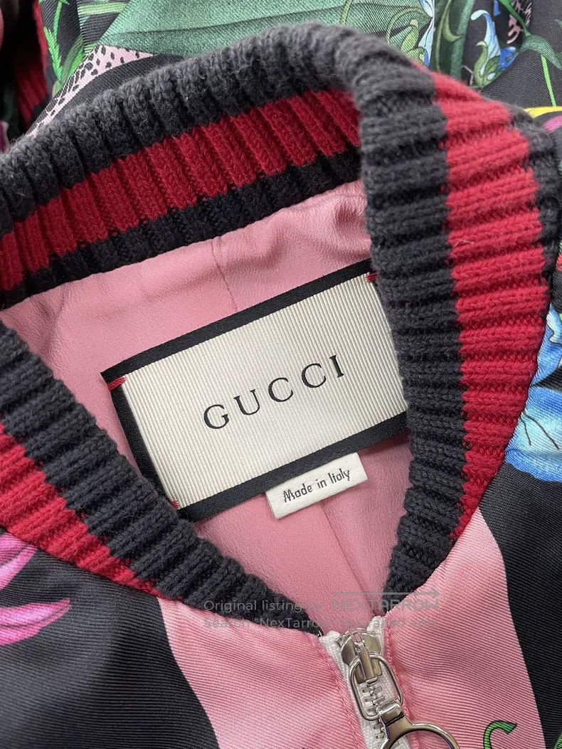 Gucci Gucci Floral silk printed zipper jacket Size XS / US 0-2 / IT 36-38 - 4 Thumbnail